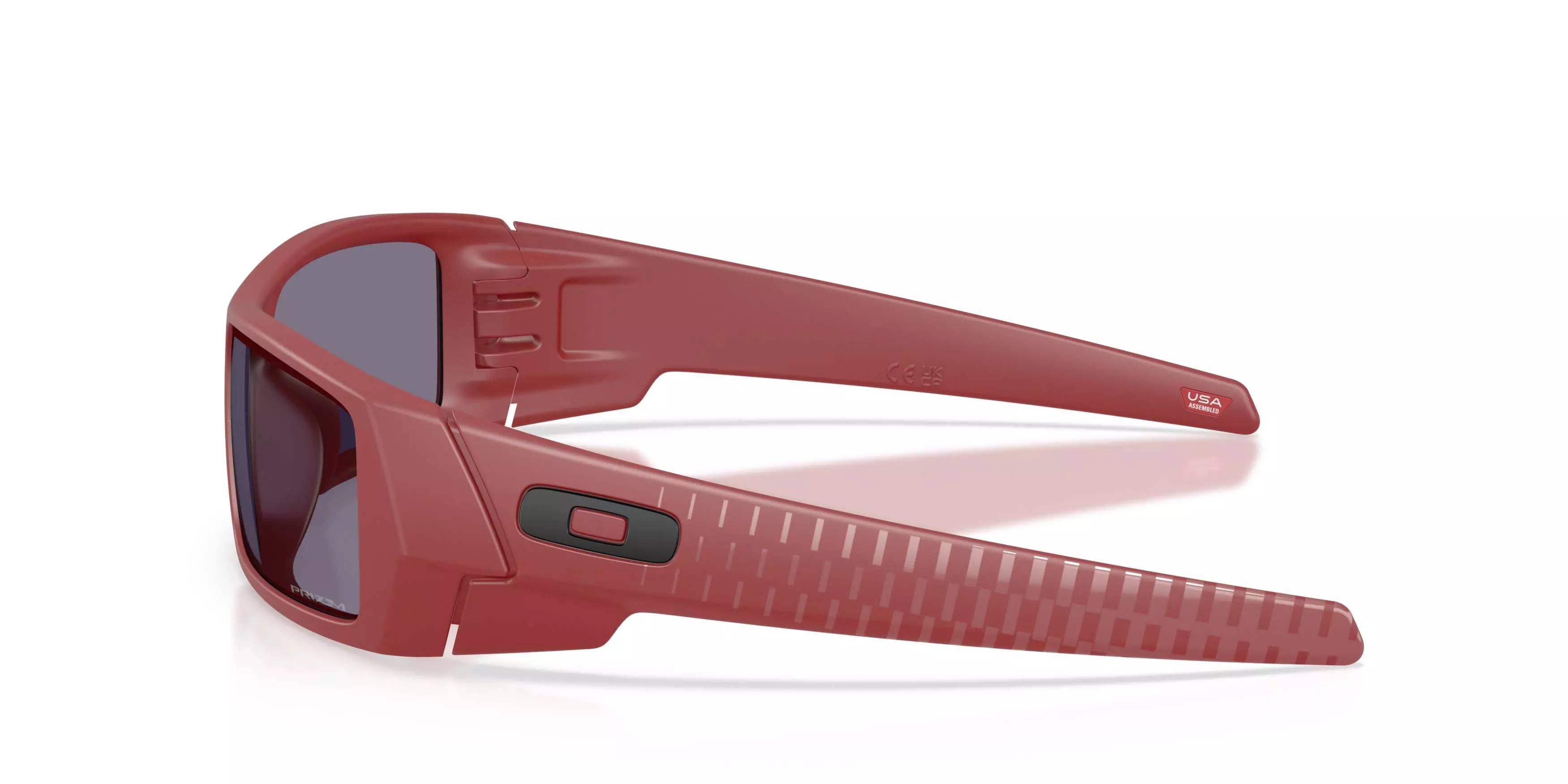 Oakley Gascan Prizm Grey Sunglasses - Matte Iron Red - RED/GREY