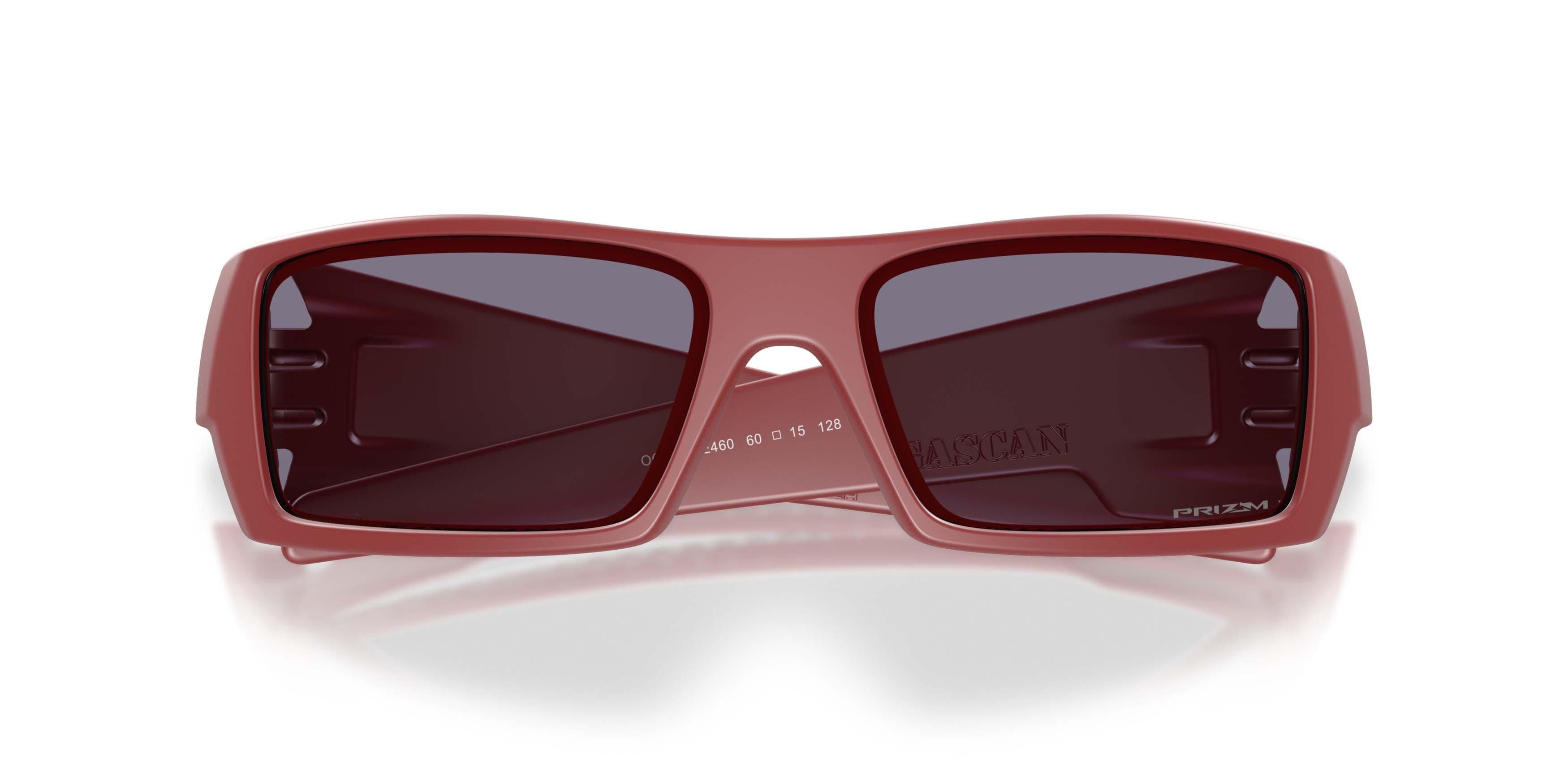 Oakley Gascan Prizm Grey Sunglasses - Matte Iron Red - RED/GREY