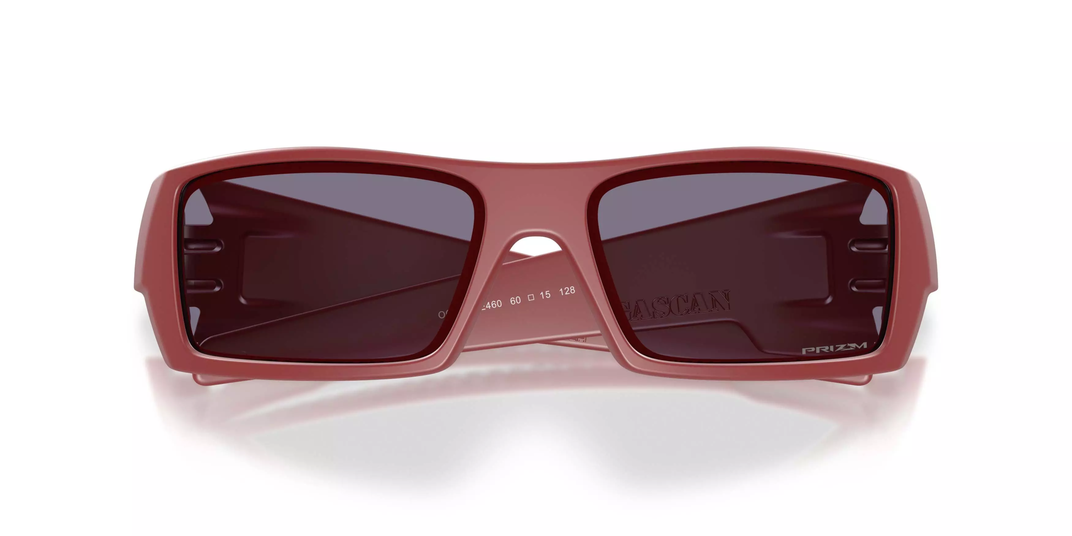 Oakley Gascan Prizm Grey Sunglasses - Matte Iron Red - RED/GREY