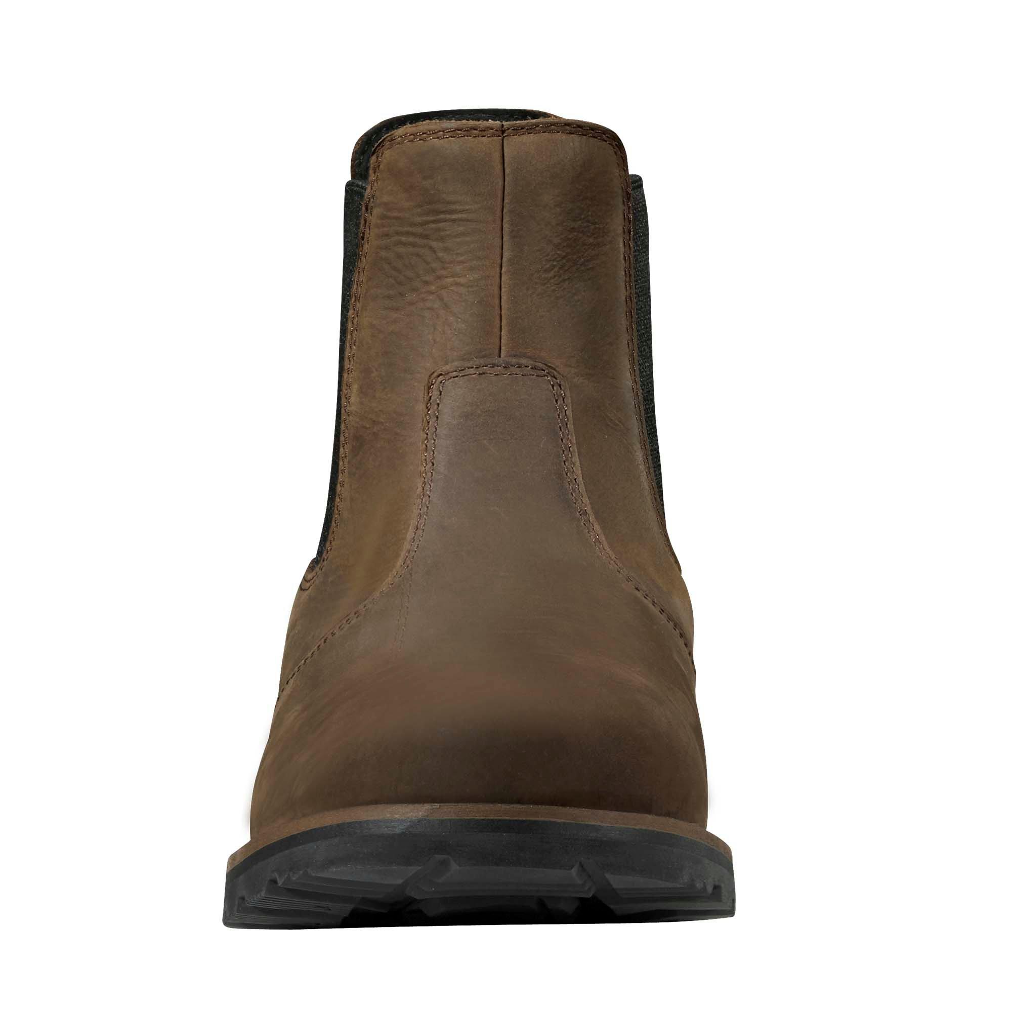 Carhartt Water Resistant Chelsea Soft Toe "Mossy Brown" Men's Wide Boot - BROWN Thumbnail View 7
