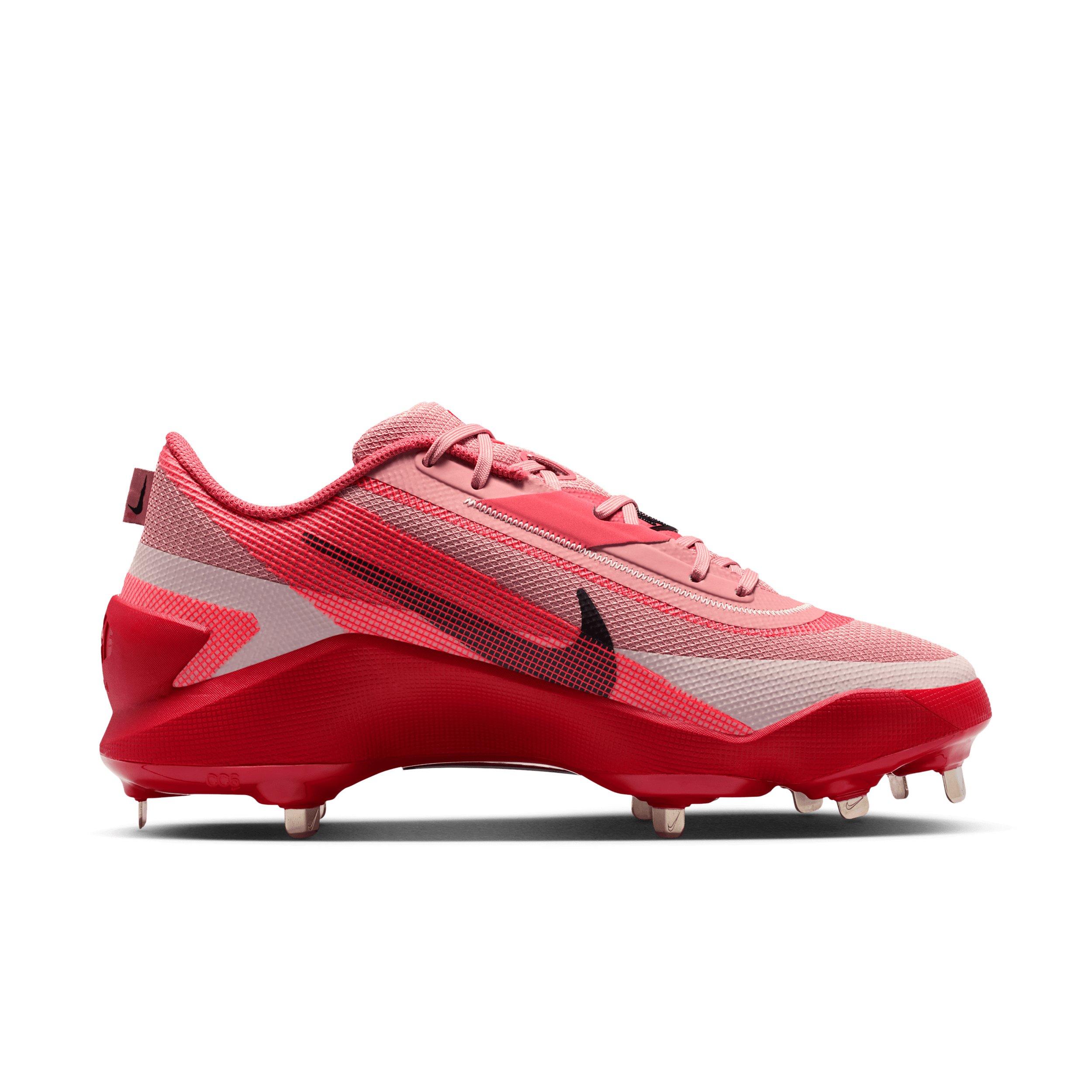 Nike Diamond Showcase MTL "Red Stardust/Bright Crimson/Silt Red/Black" Men's Baseball Cleat - RED/CRIMSON/RED/BLACK Thumbnail View 1