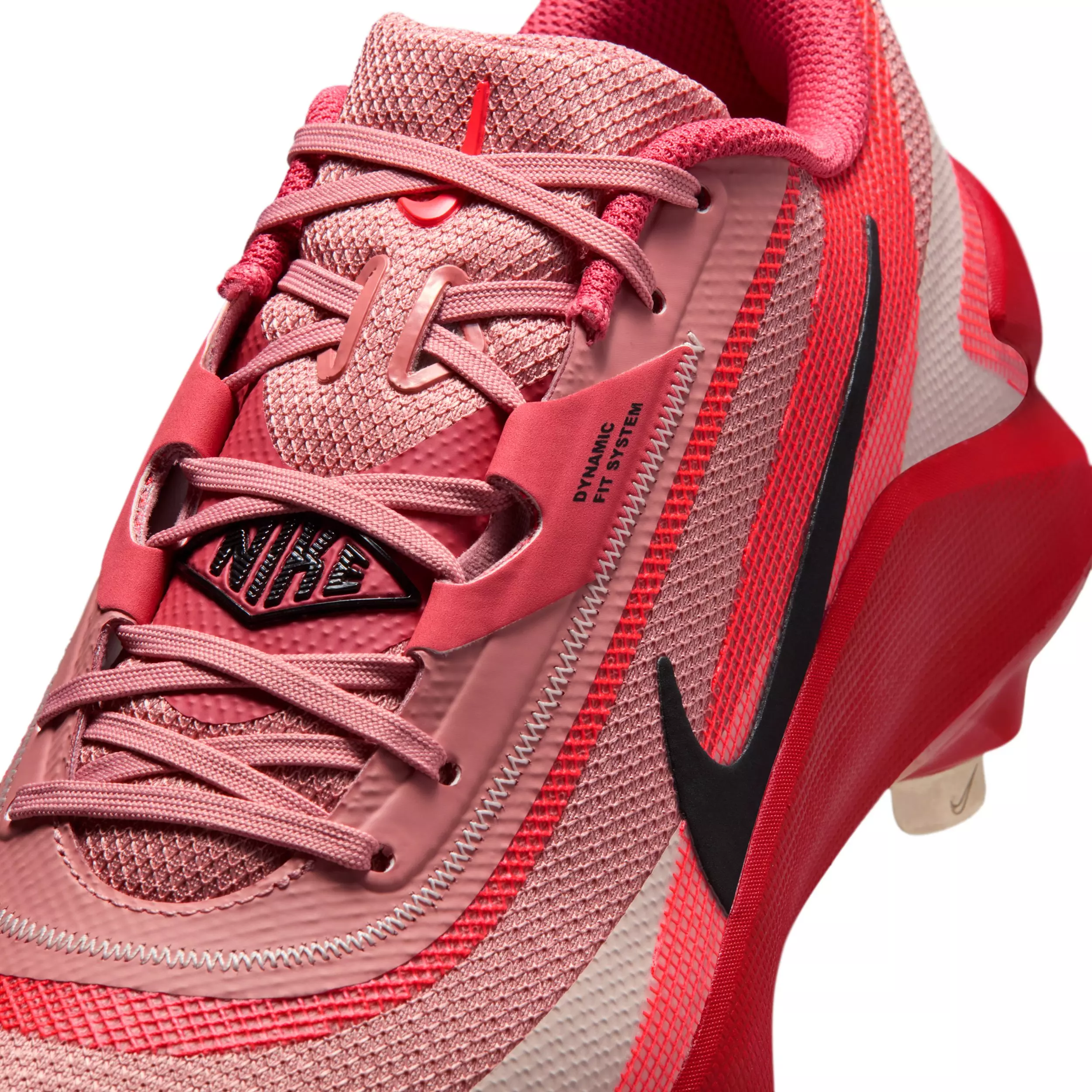 Nike Diamond Showcase MTL "Red Stardust/Bright Crimson/Silt Red/Black" Men's Baseball Cleat - RED/CRIMSON/RED/BLACK