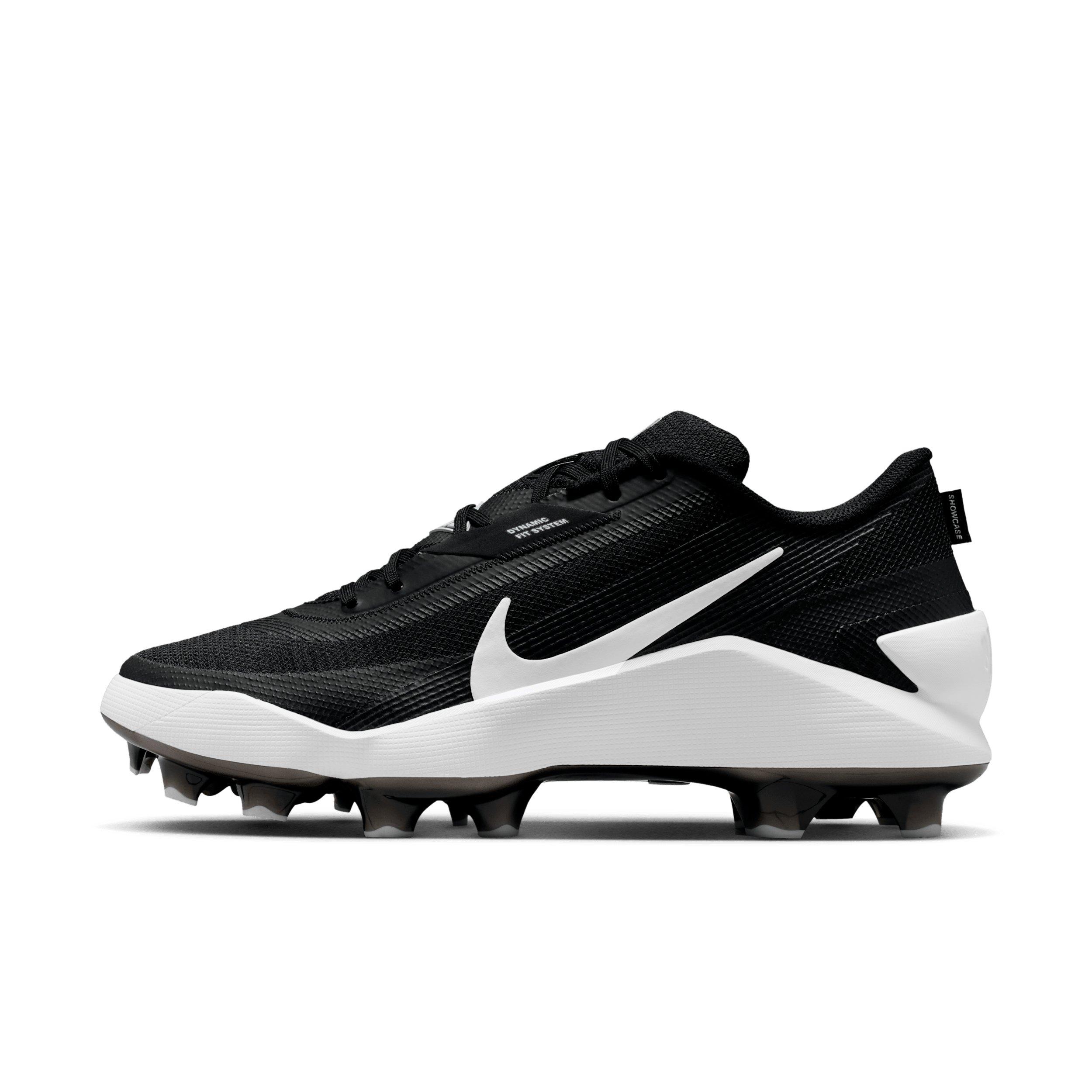 Nike Diamond Showcase MCS "Black/White" Men's Baseball Cleat - BLACK/WHITE Thumbnail View 2