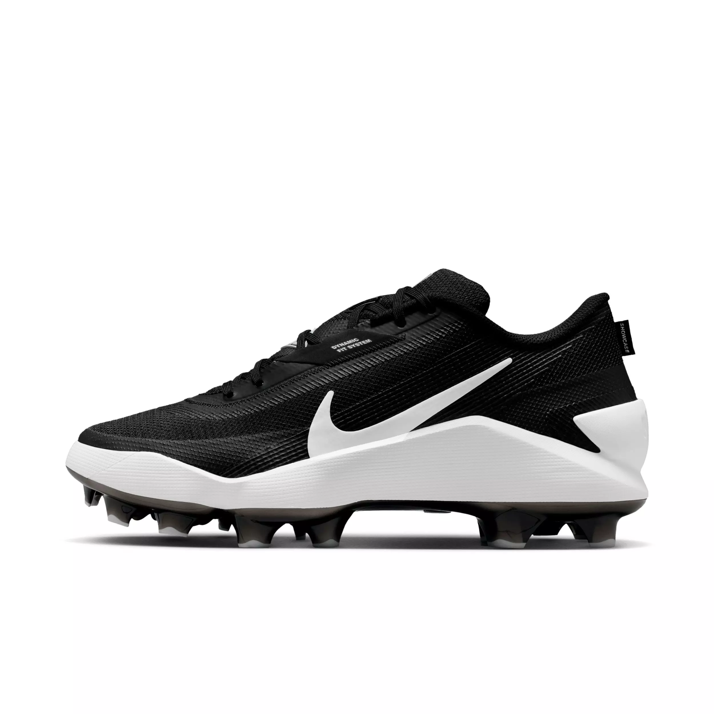 Nike Diamond Showcase MCS "Black/White" Men's Baseball Cleat - BLACK/WHITE