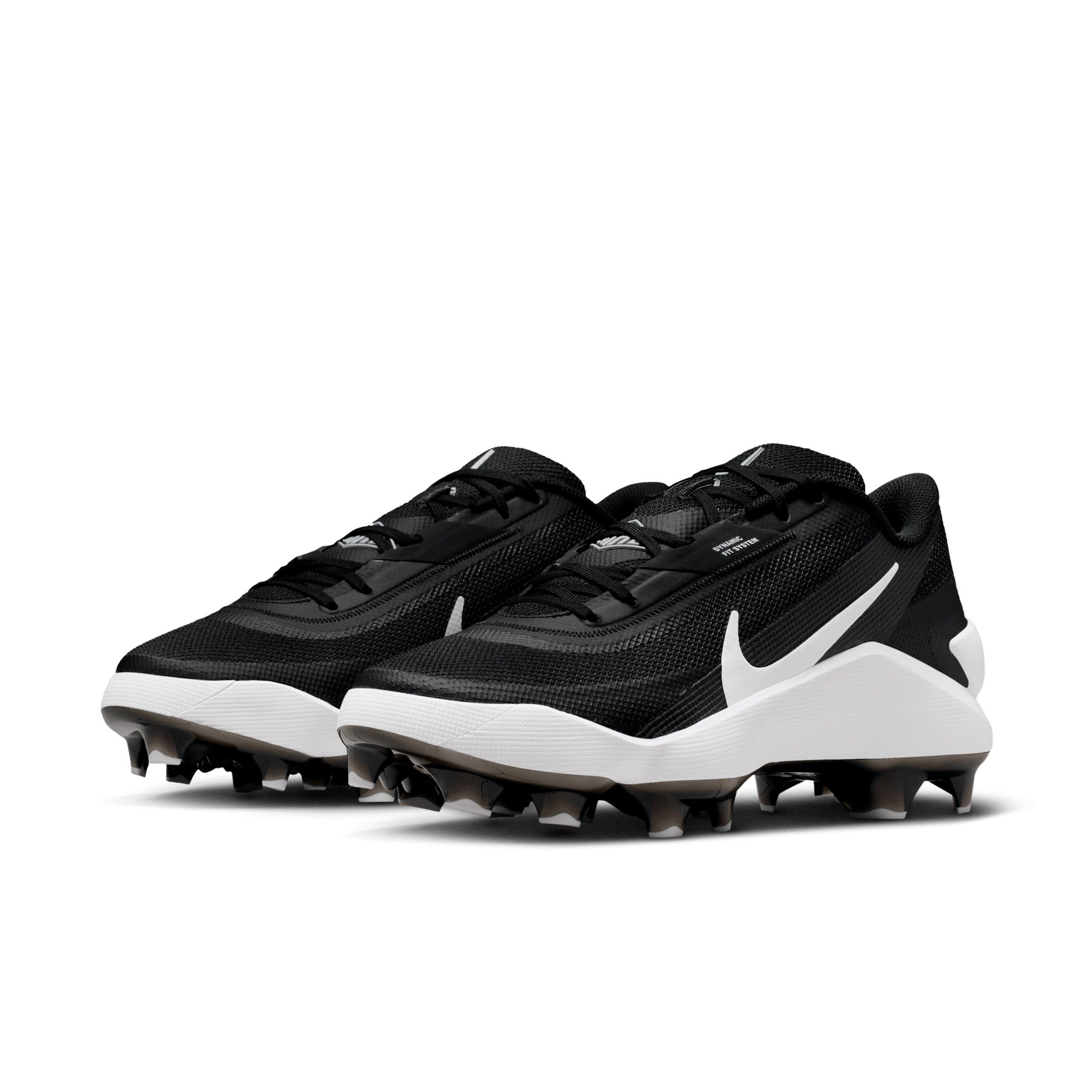 Nike Diamond Showcase MCS "Black/White" Men's Baseball Cleat - BLACK/WHITE Thumbnail View 3