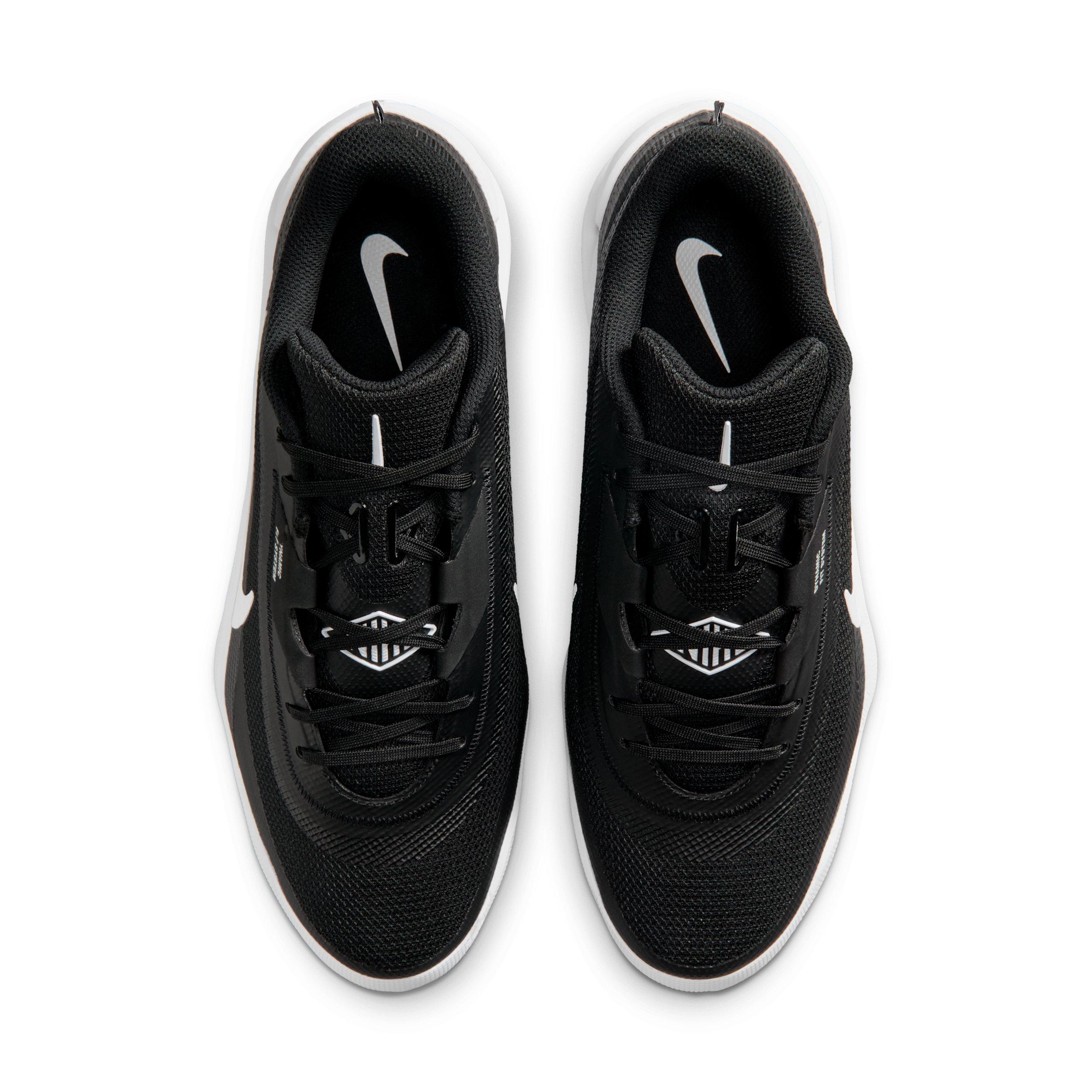 Nike Diamond Showcase MCS "Black/White" Men's Baseball Cleat - BLACK/WHITE Thumbnail View 4
