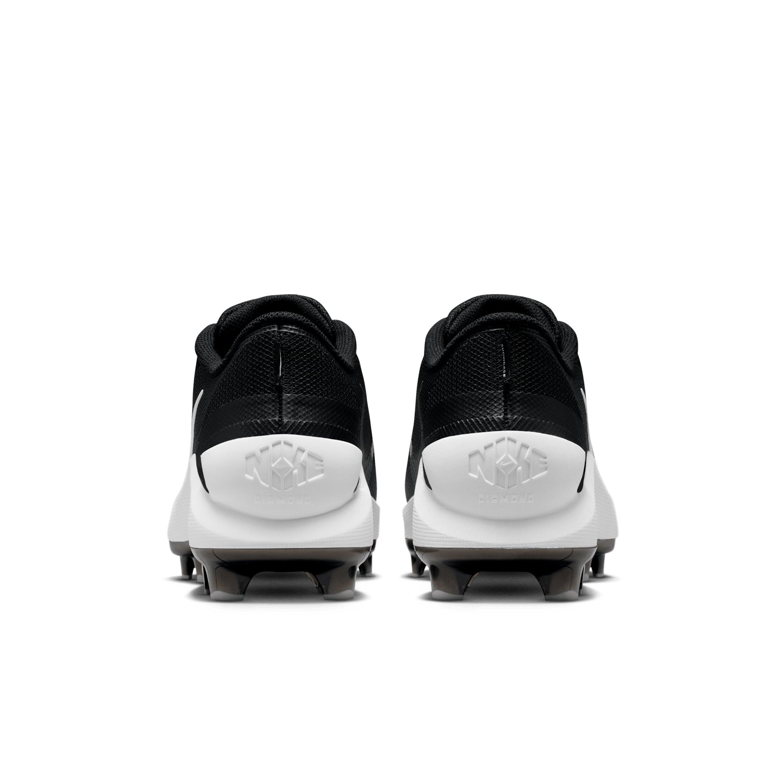 Nike Diamond Showcase MCS "Black/White" Men's Baseball Cleat - BLACK/WHITE Thumbnail View 5