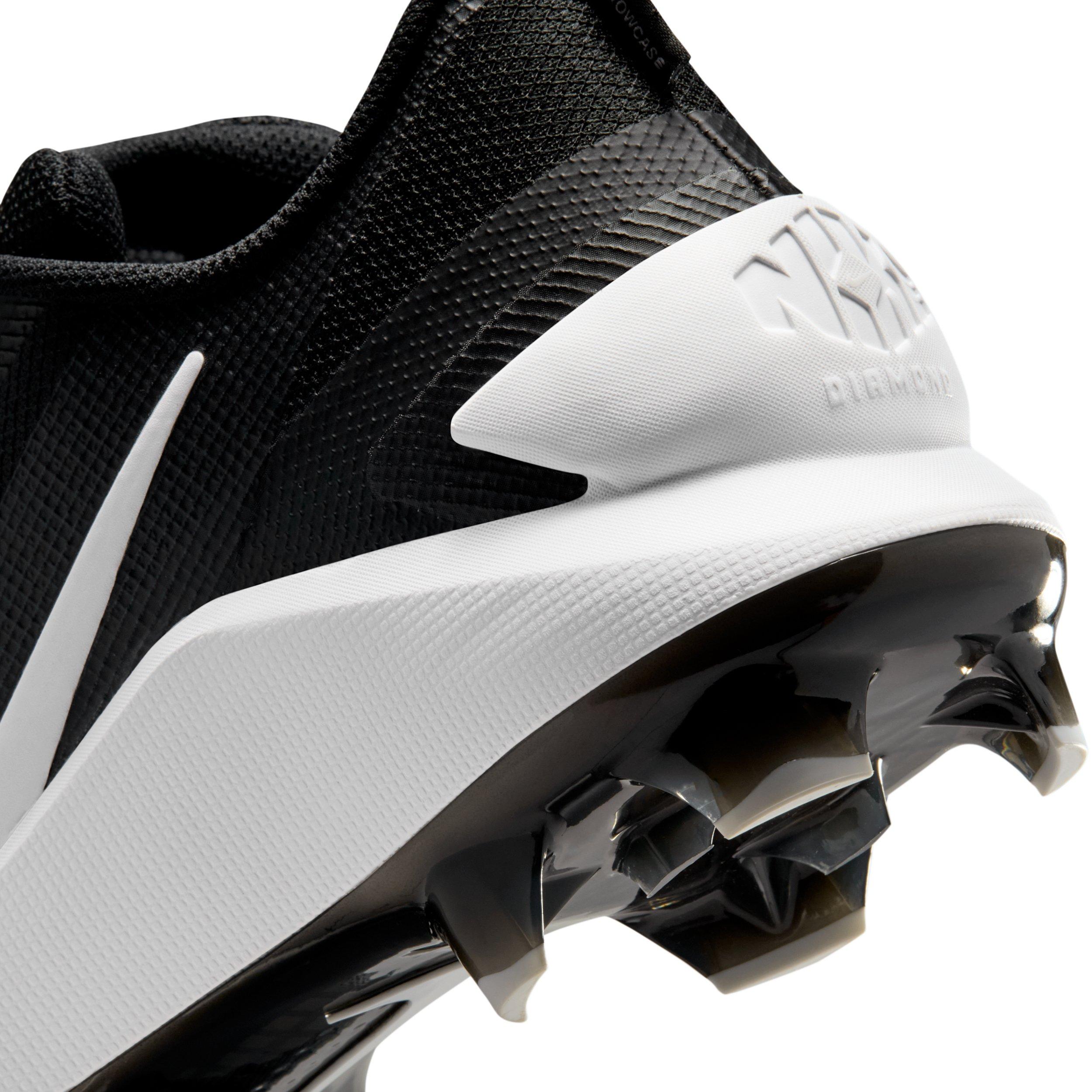 Nike Diamond Showcase MCS "Black/White" Men's Baseball Cleat - BLACK/WHITE Thumbnail View 9