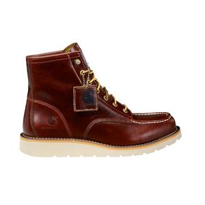 Carhartt 6" Moc Toe Wedge Boot Soft Toe "Red Brown" Men's Wide Boot