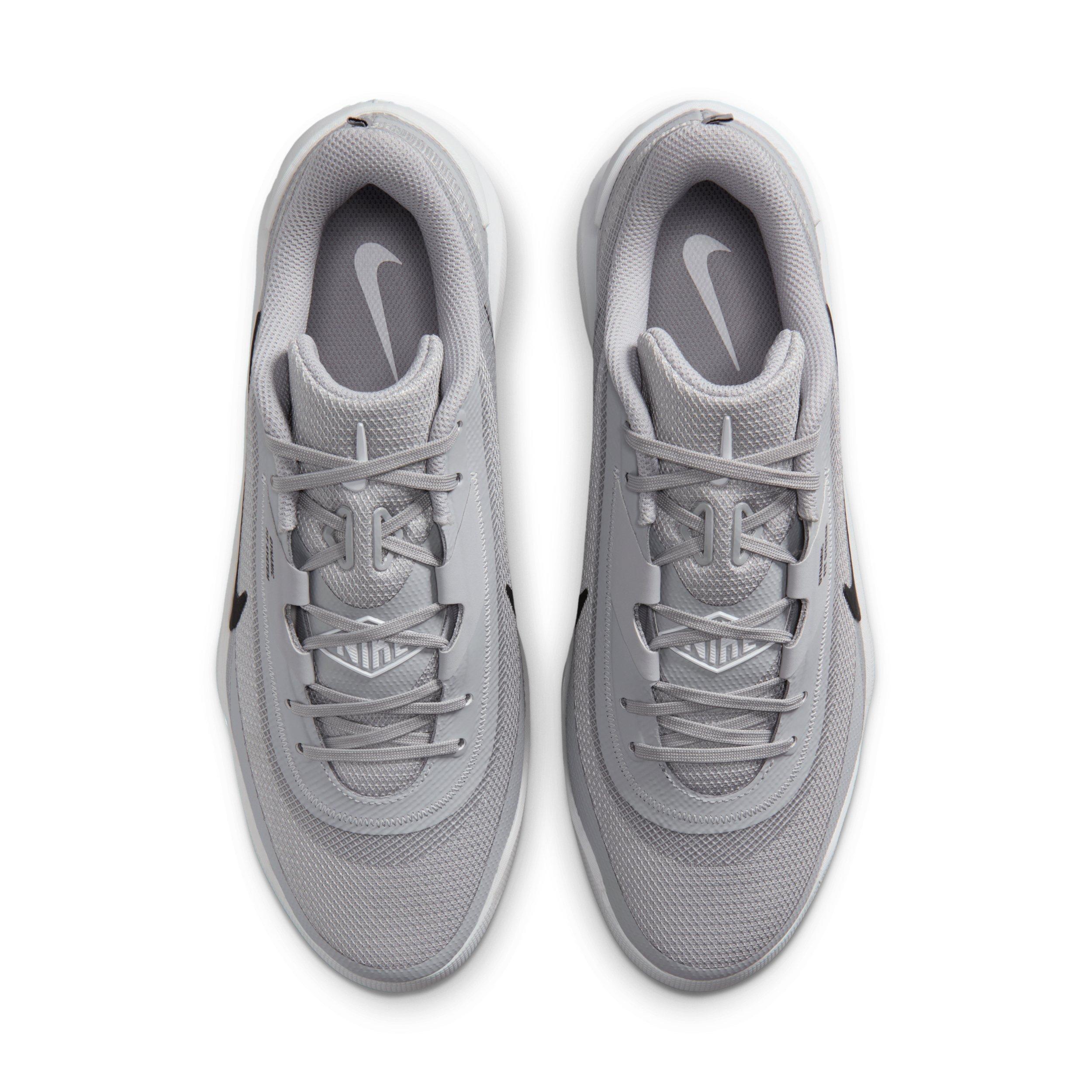 Nike Diamond Showcase MCS "Wolf Grey/White/Black" Men's Baseball Cleat - GREY/WHITE/BLACK Thumbnail View 4