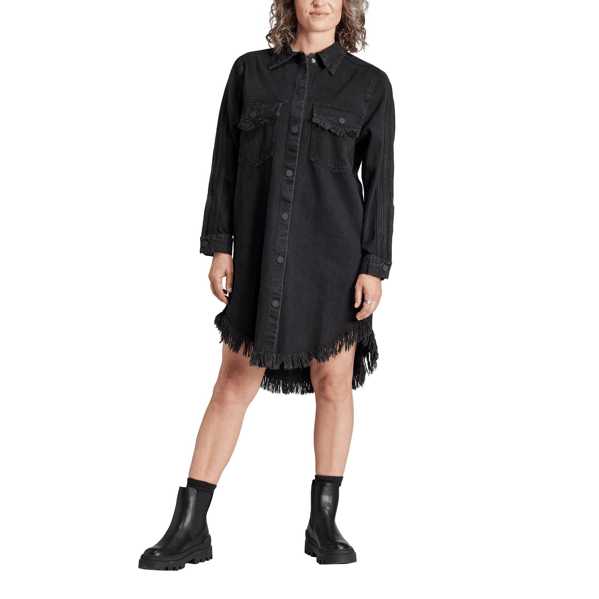 adidas Women's Originals Kseniaschnaider Fringe Shirt Dress