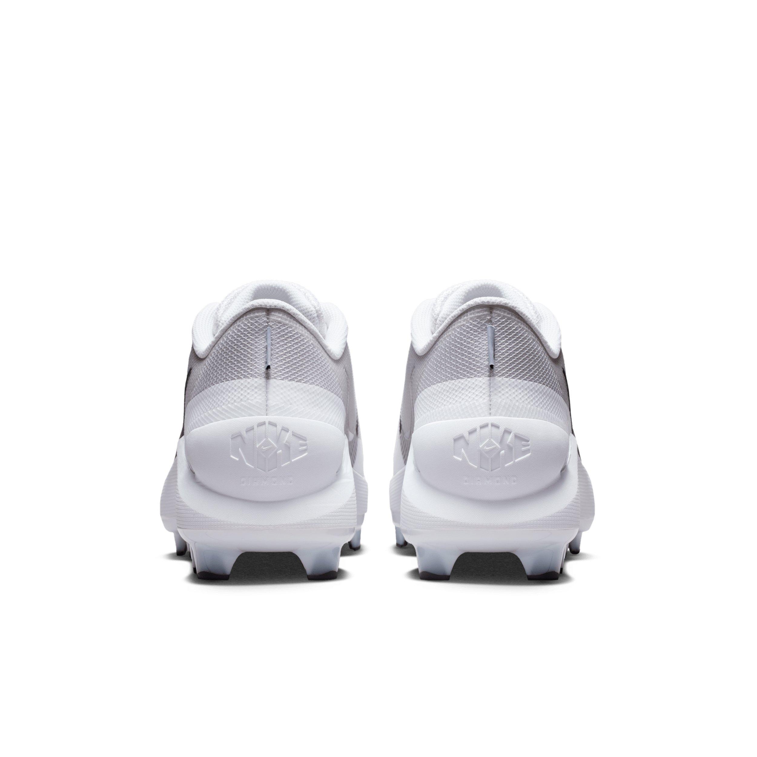 Nike Diamond Showcase MCS "White/Black" Men's Baseball Cleat - WHITE/BLACK Thumbnail View 5