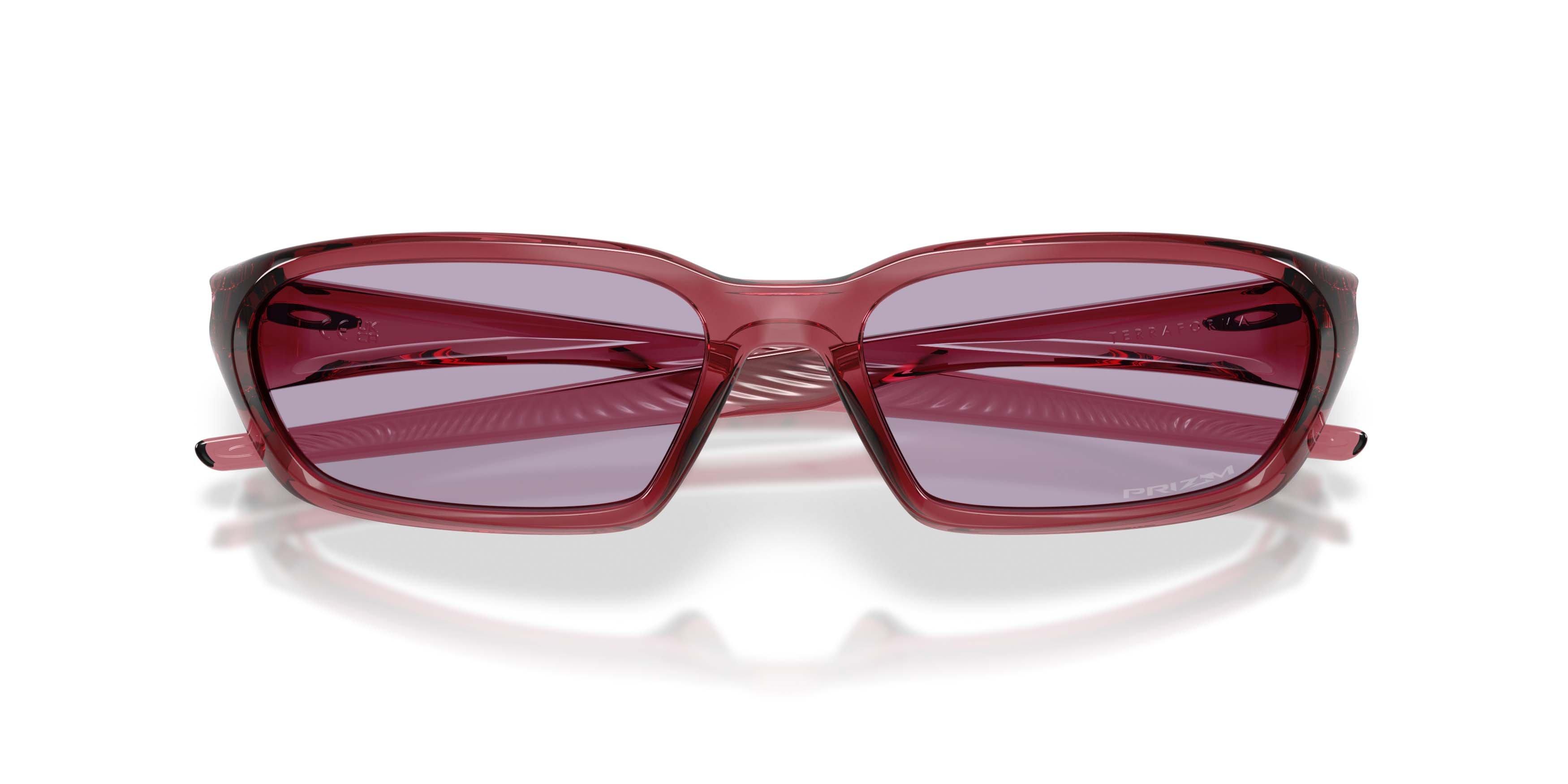 Oakley Terraforma Prizm Slate Sunglasses - Transparent Iron Red - RED/GREY