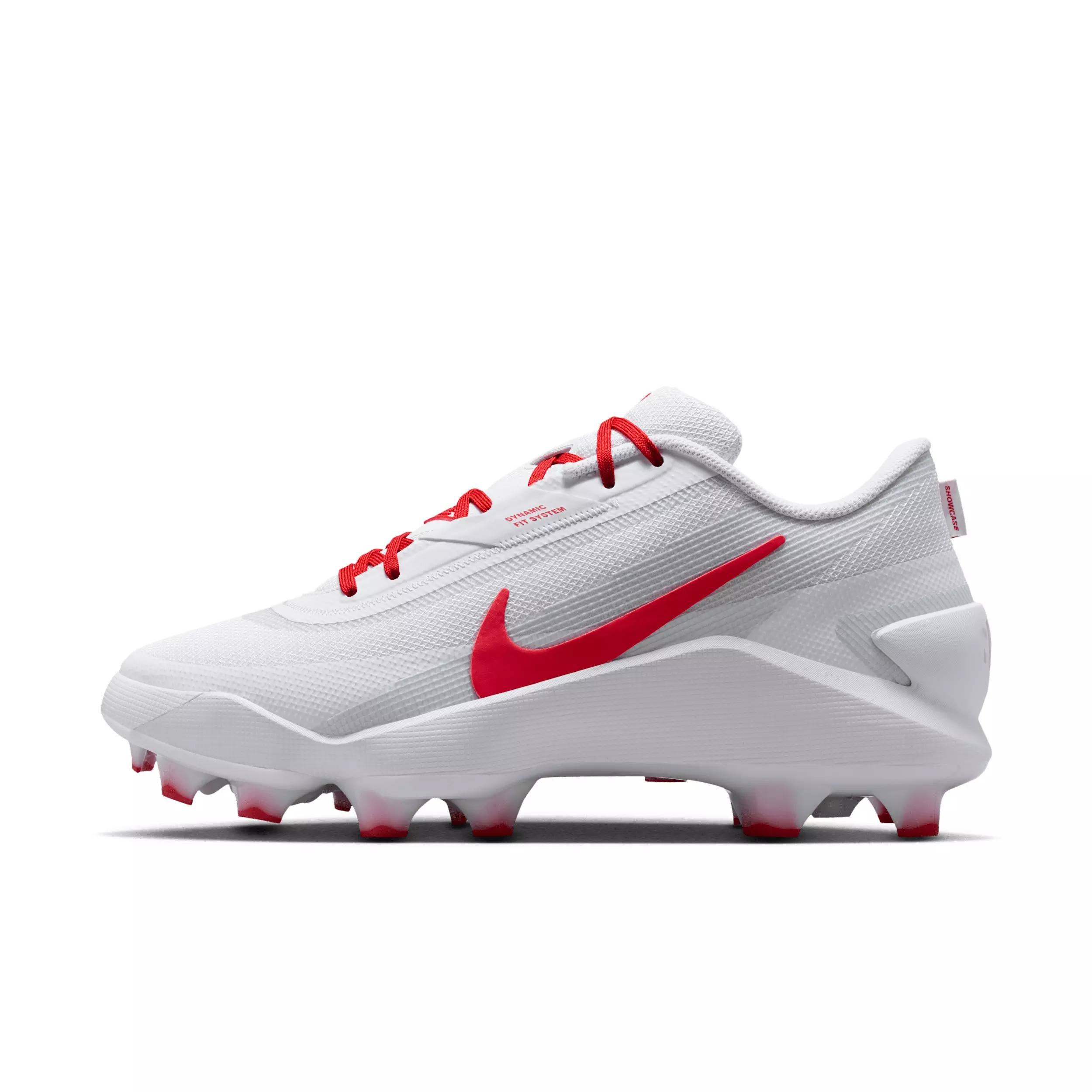Nike Diamond Showcase MCS "White/University Red" Men's Baseball Cleat - WHITE/RED