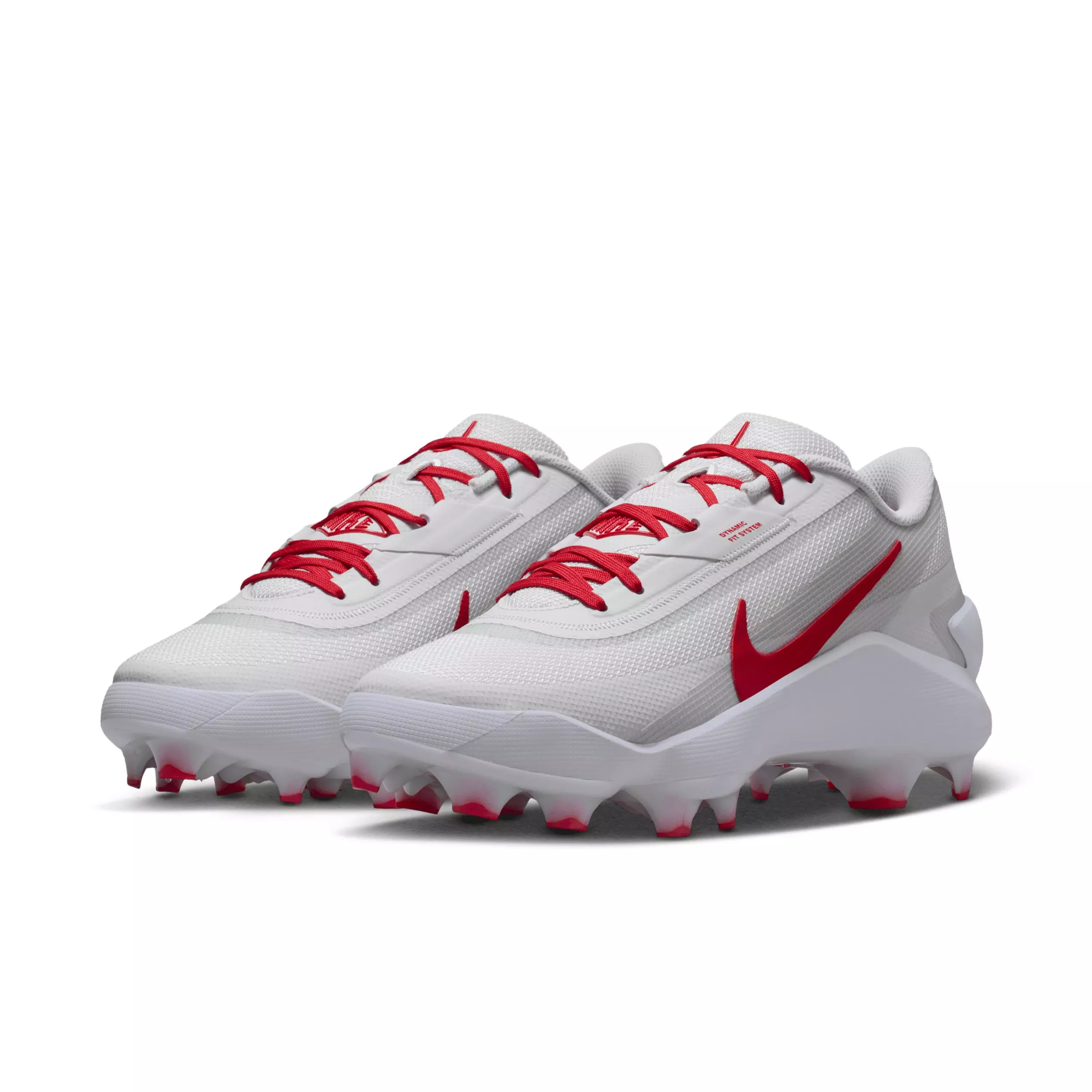 Nike Diamond Showcase MCS "White/University Red" Men's Baseball Cleat - WHITE/RED
