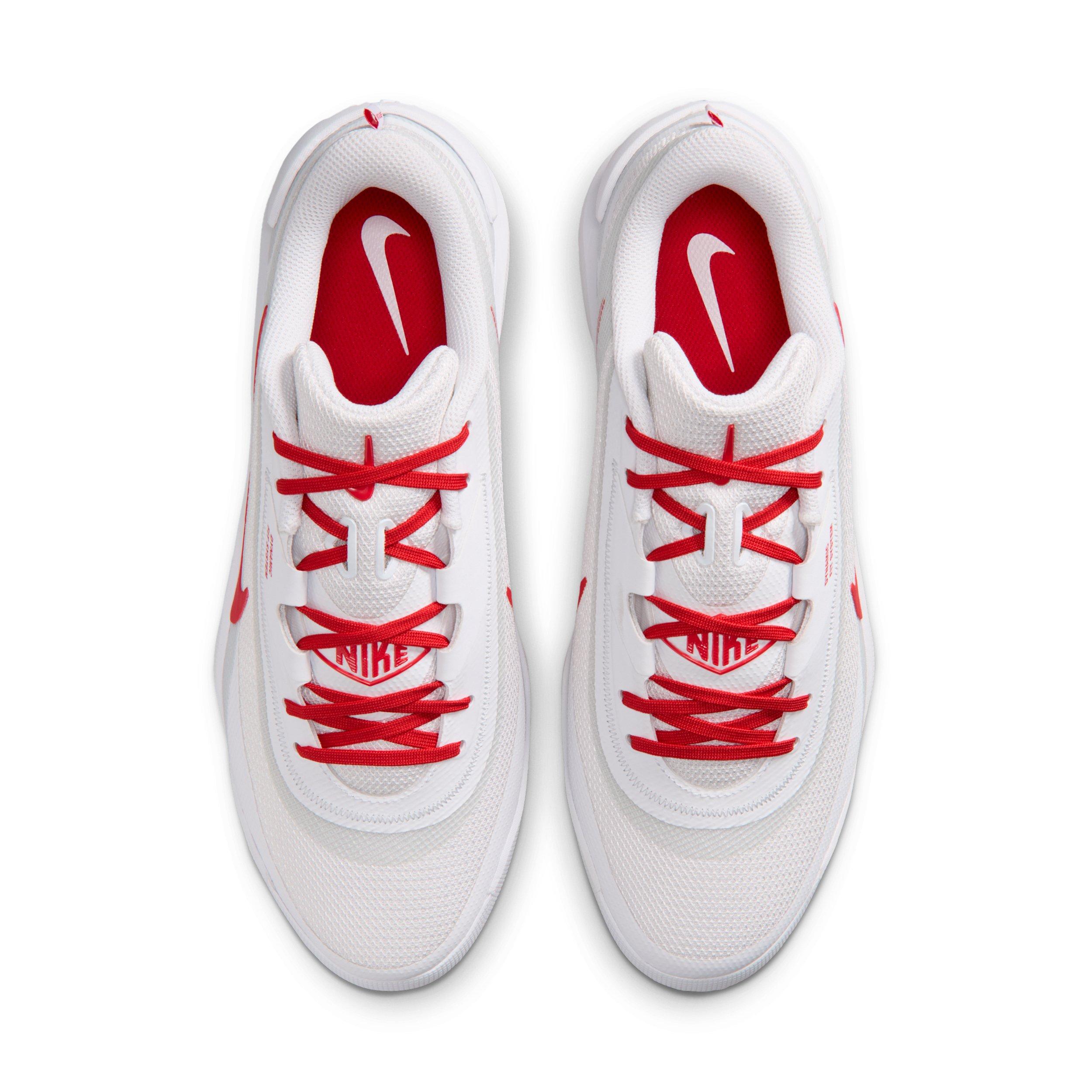 Nike Diamond Showcase MCS "White/University Red" Men's Baseball Cleat - WHITE/RED Thumbnail View 4