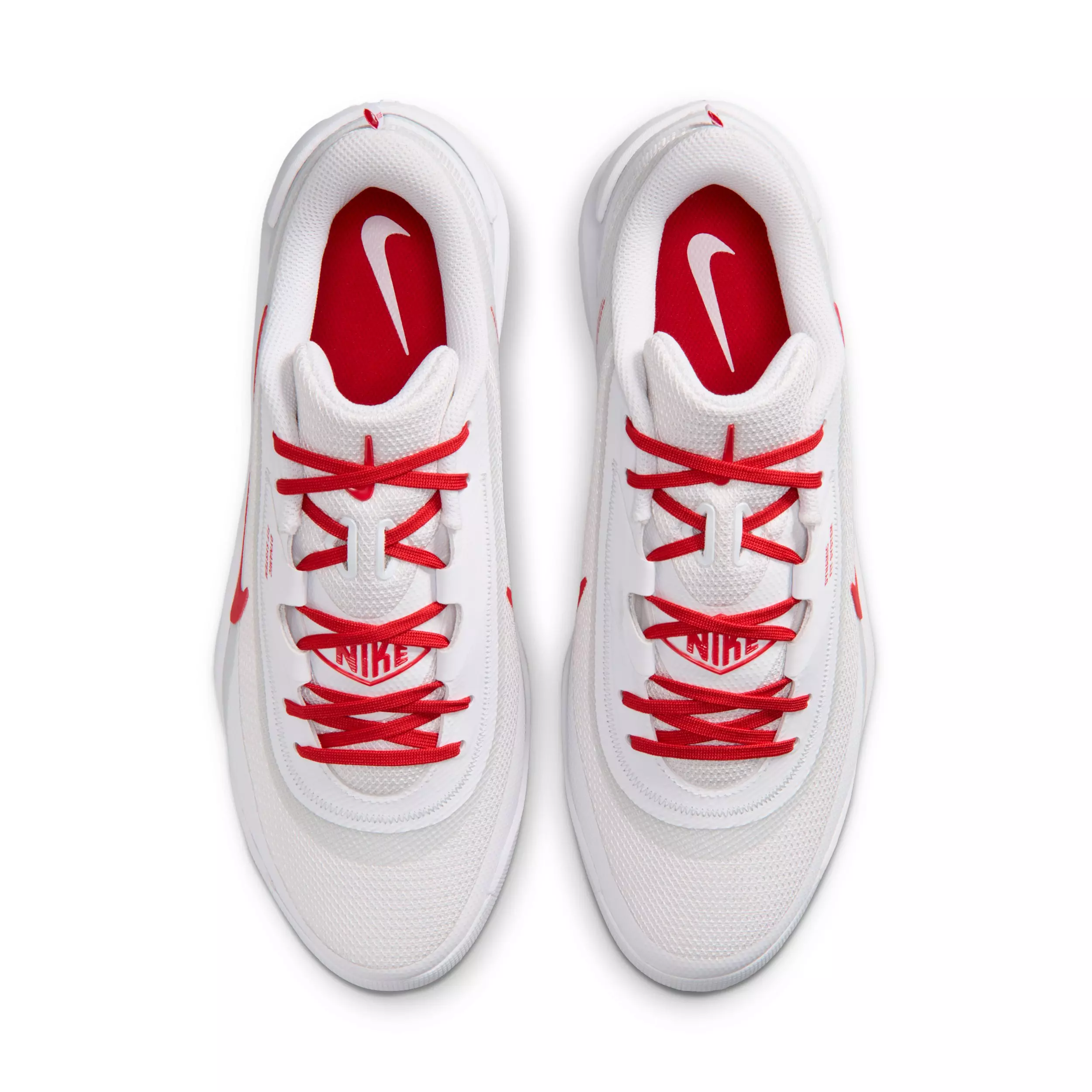 Nike Diamond Showcase MCS "White/University Red" Men's Baseball Cleat - WHITE/RED