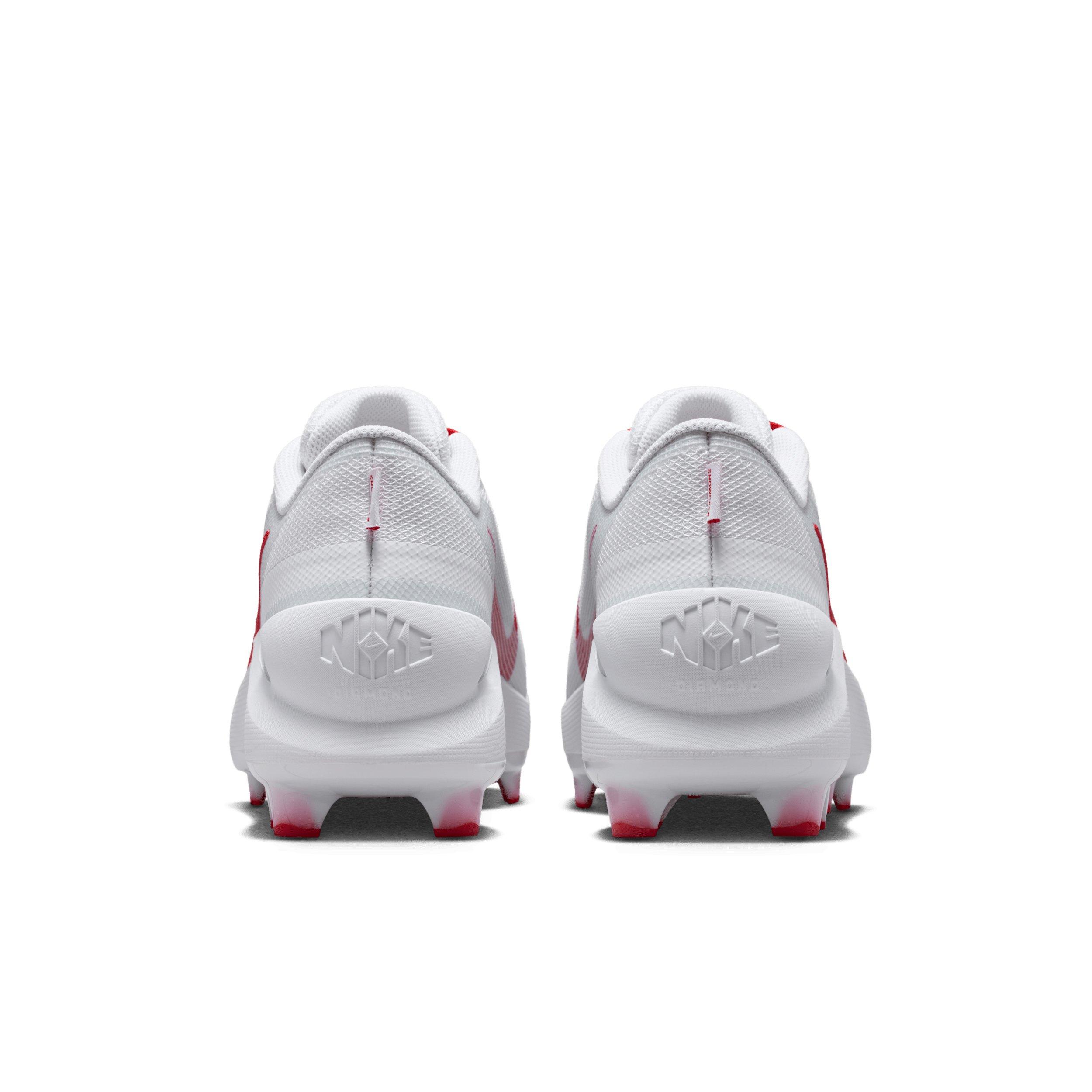 Nike Diamond Showcase MCS "White/University Red" Men's Baseball Cleat - WHITE/RED Thumbnail View 5