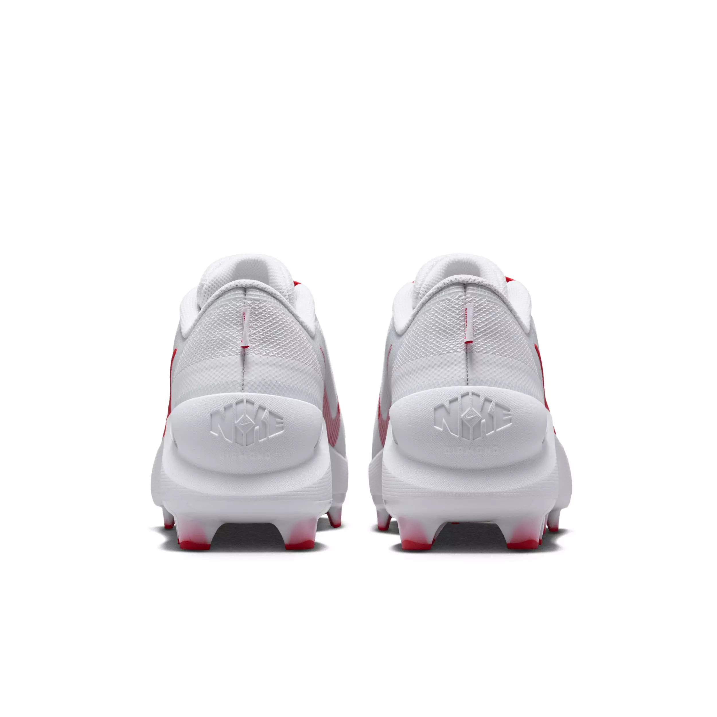 Nike Diamond Showcase MCS "White/University Red" Men's Baseball Cleat - WHITE/RED