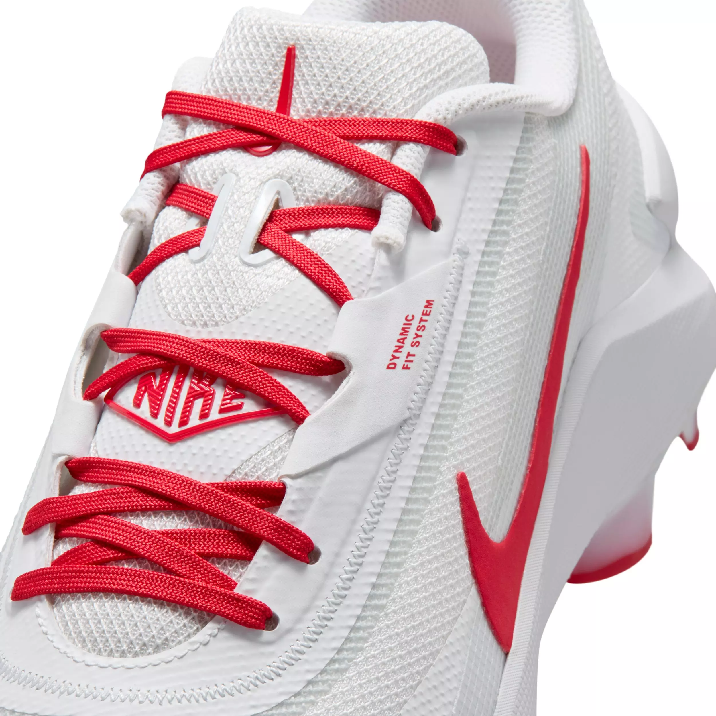 Nike Diamond Showcase MCS "White/University Red" Men's Baseball Cleat - WHITE/RED