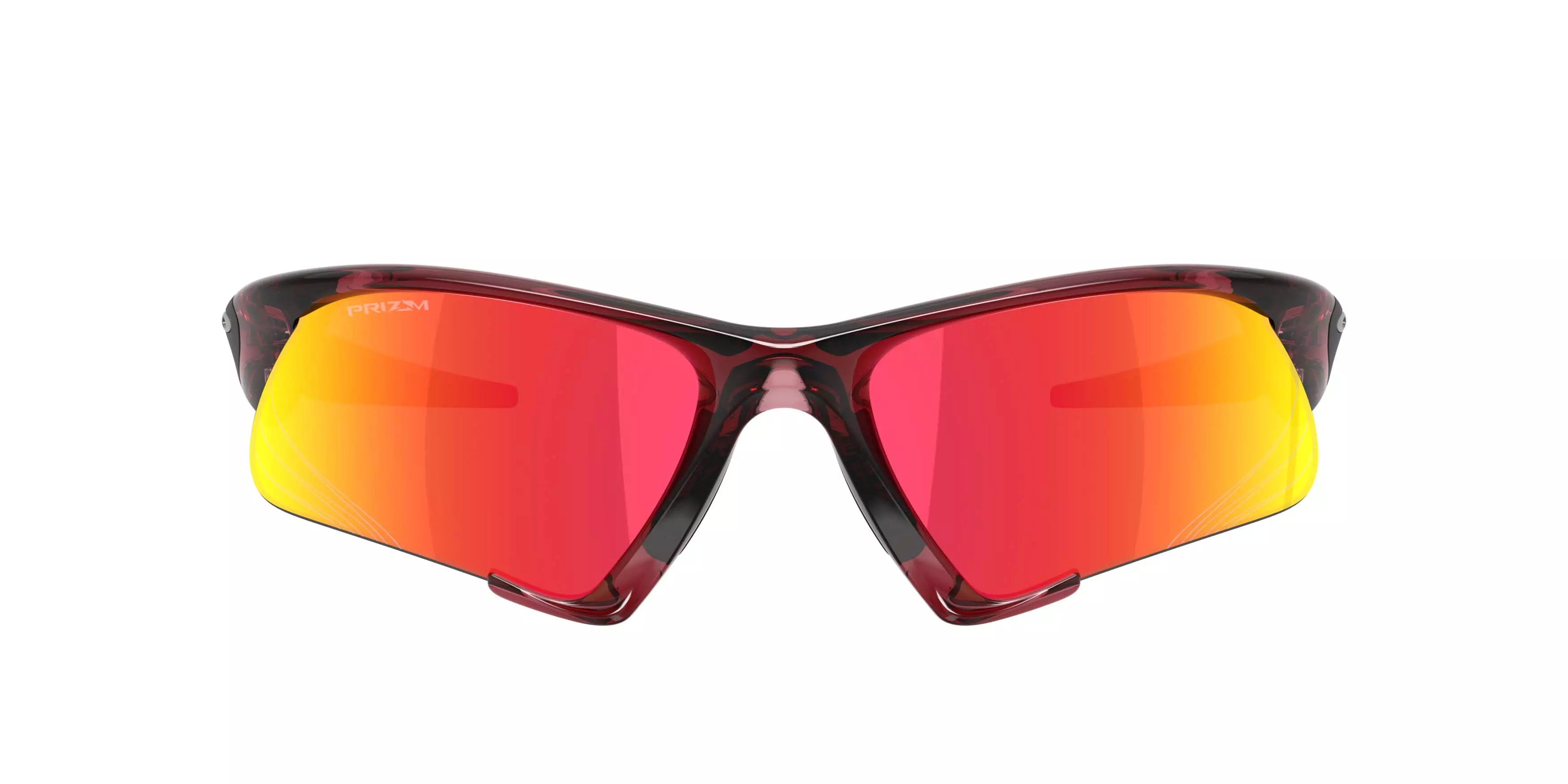 Oakley Suture Jacket Prizm Ruby Sunglasses - Transparent Iron Red - RED/GREY