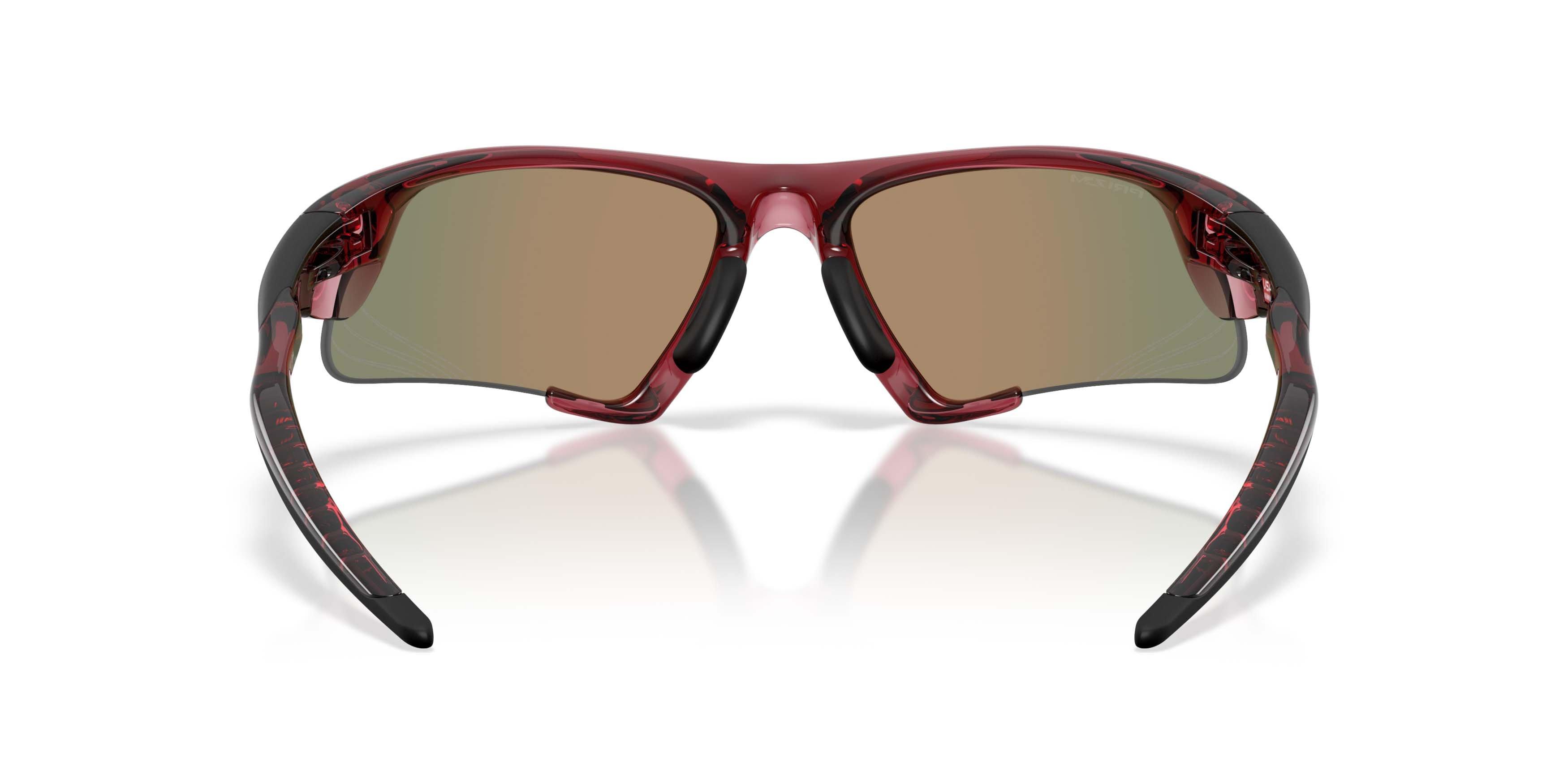 Oakley Suture Jacket Prizm Ruby Sunglasses - Transparent Iron Red - RED/GREY