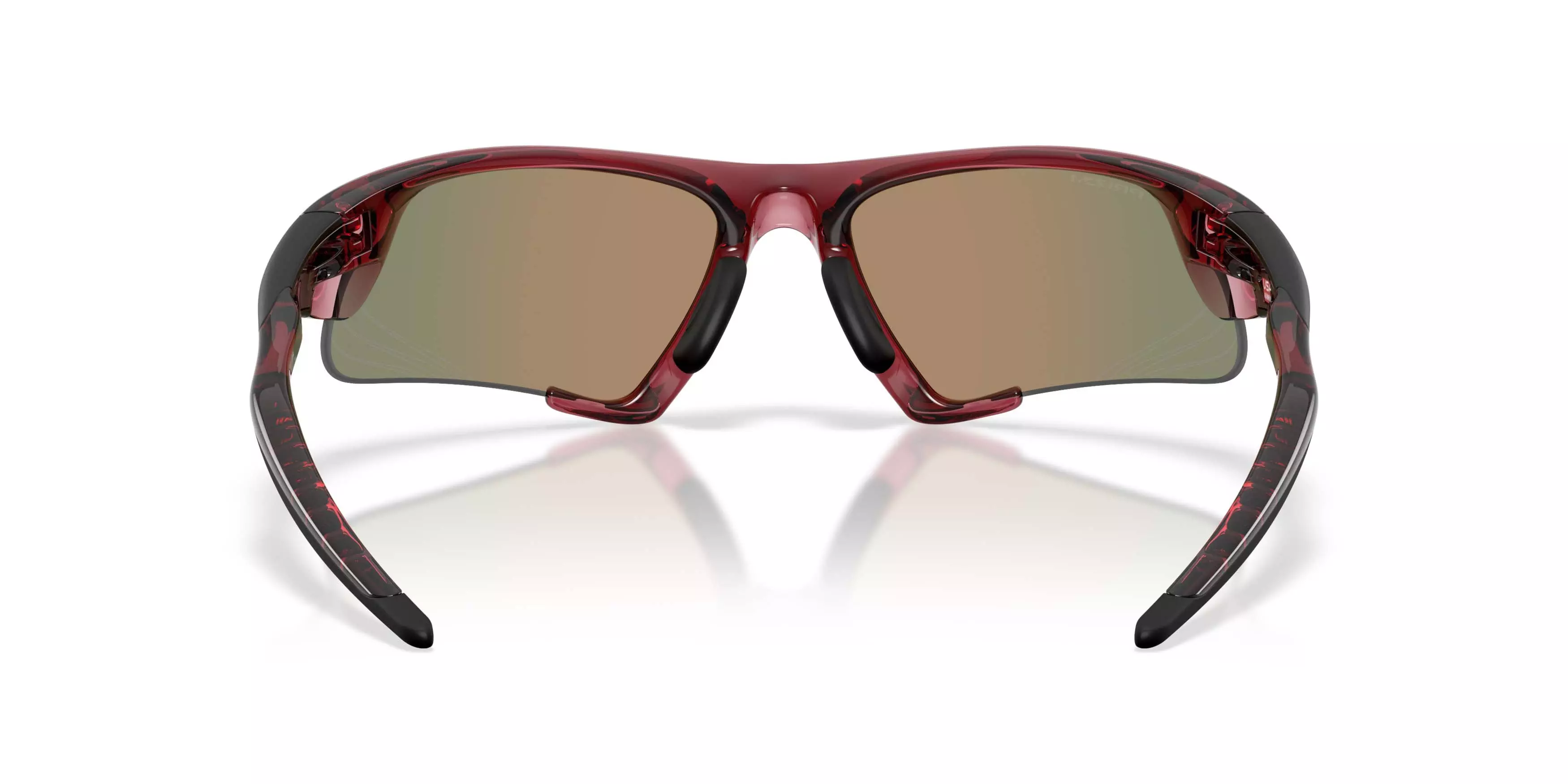 Oakley Suture Jacket Prizm Ruby Sunglasses - Transparent Iron Red - RED/GREY