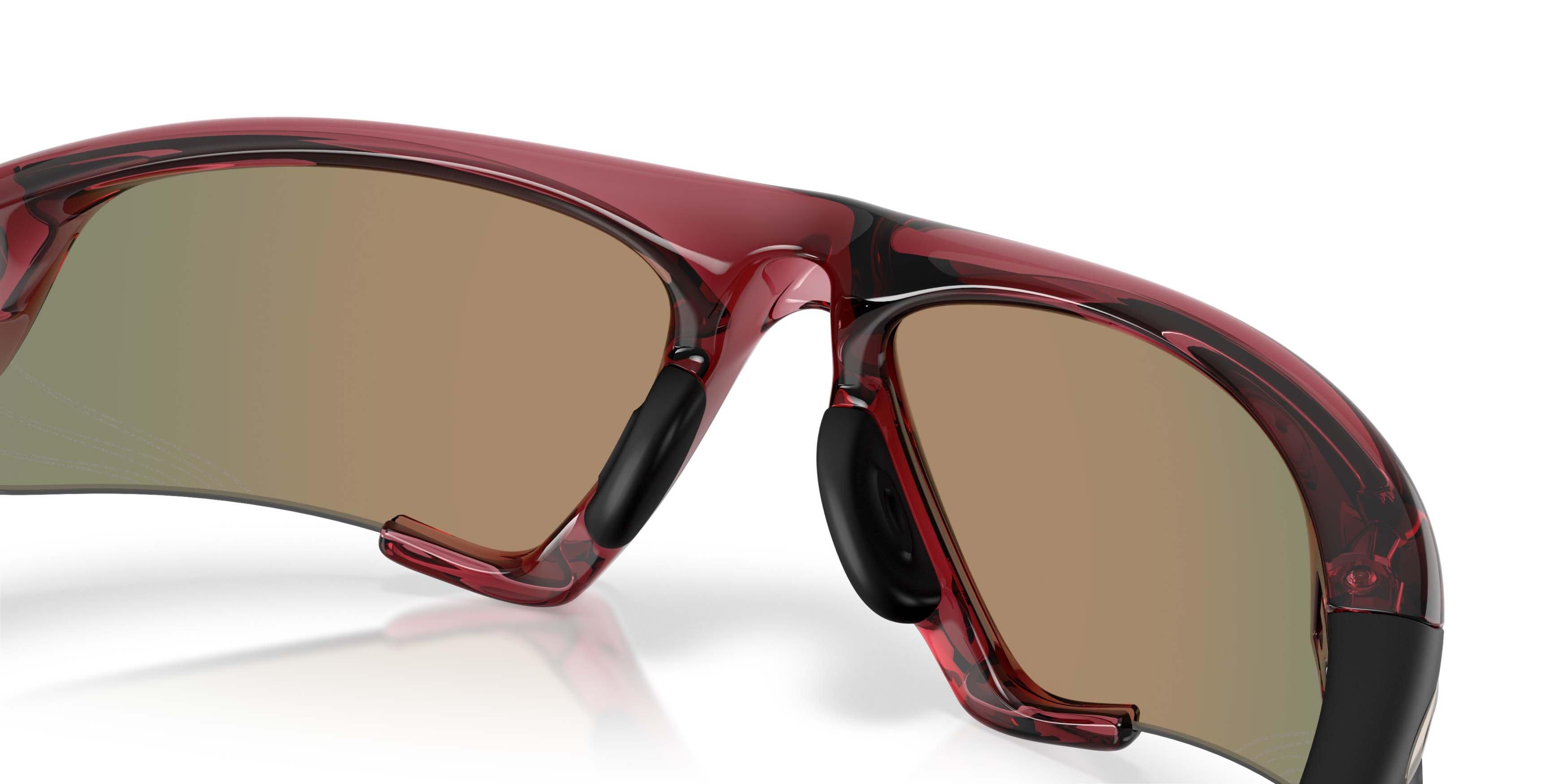 Oakley Suture Jacket Prizm Ruby Sunglasses - Transparent Iron Red - RED/GREY