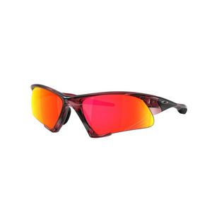 Oakley Suture Jacket Prizm Ruby Sunglasses - Transparent Iron Red - RED/GREY