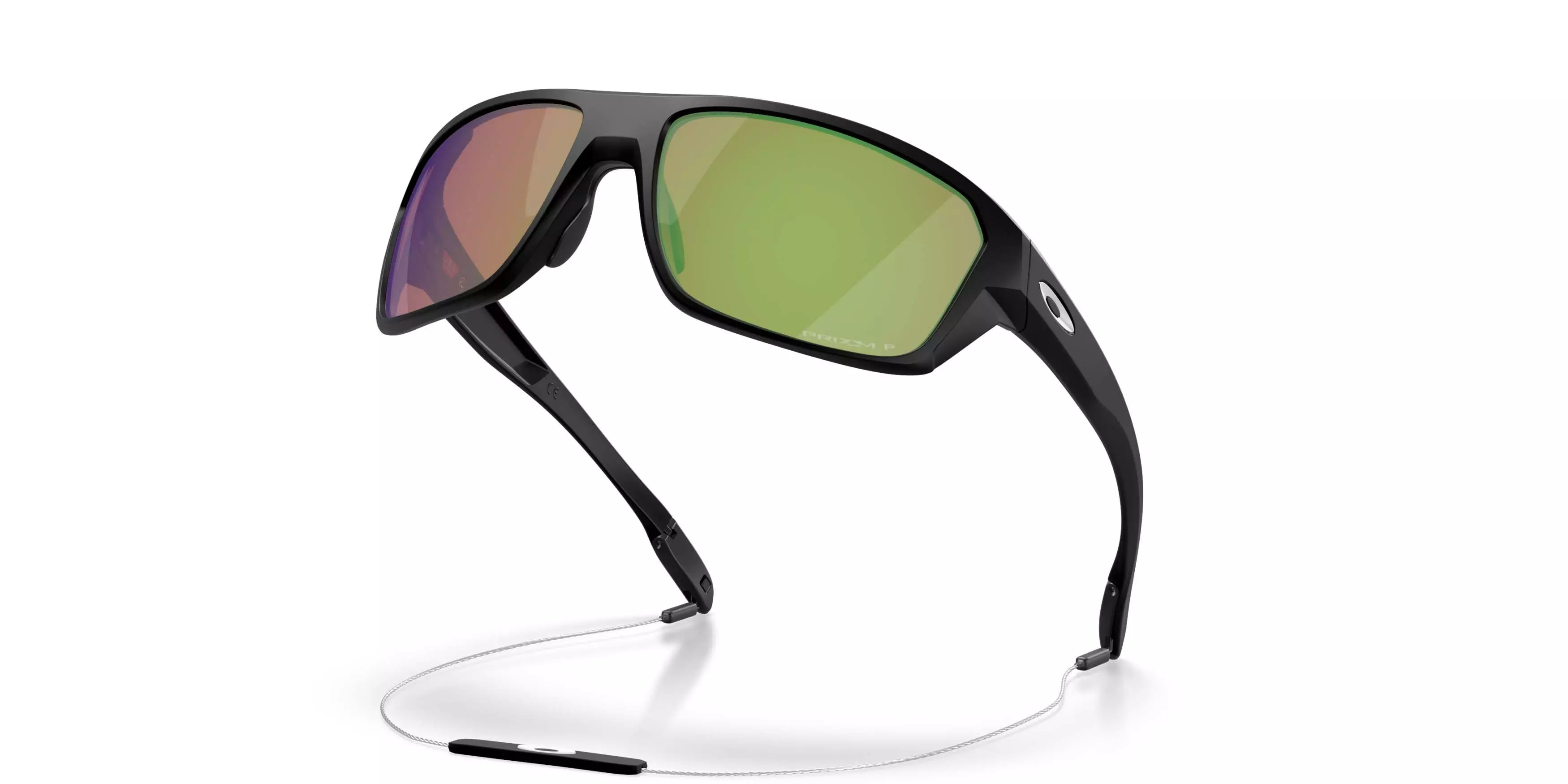 Oakley Split Shot Prizm Shallow Water Polarized Sunglasses - Matte Black - BLACK