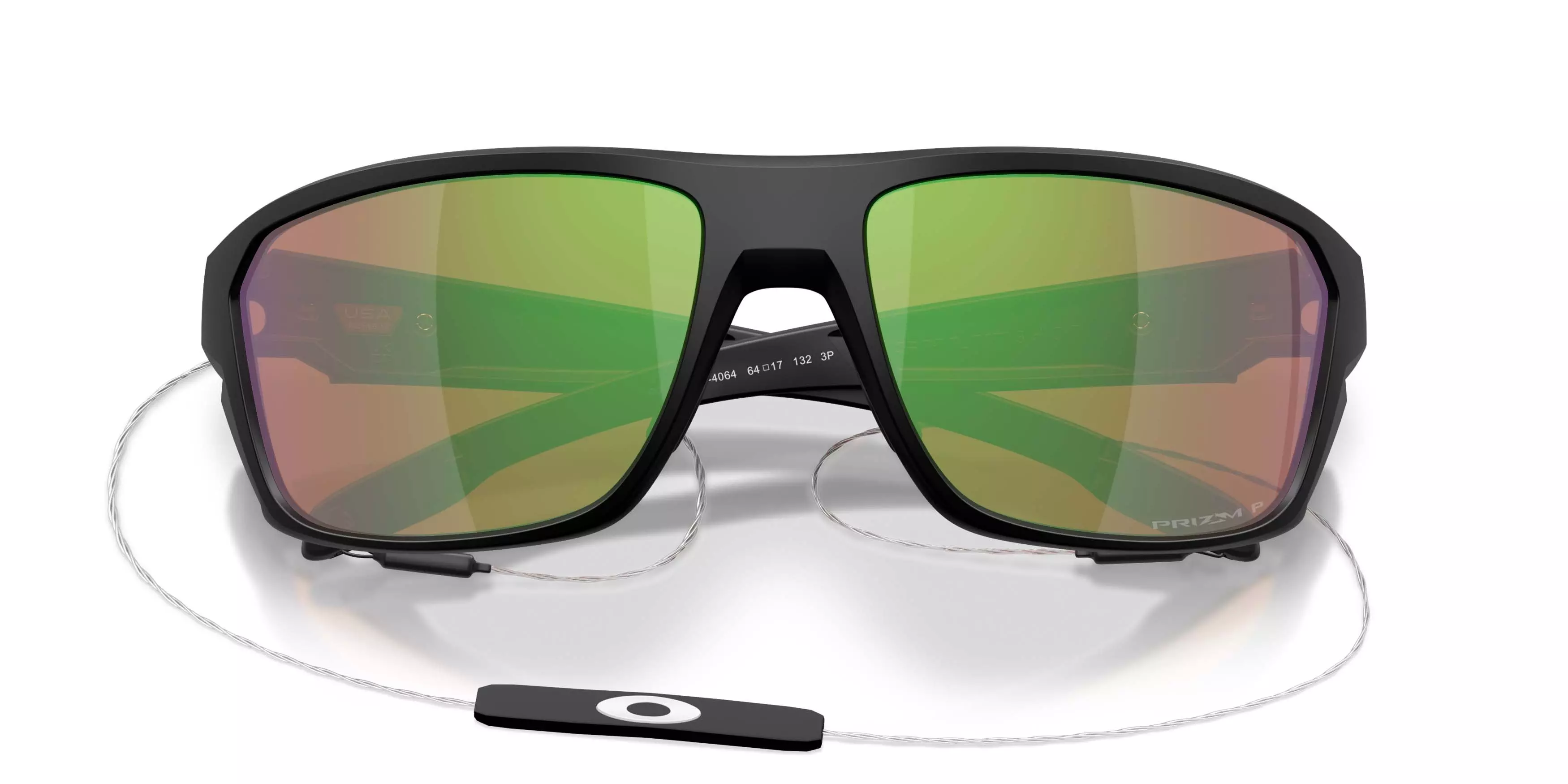 Oakley Split Shot Prizm Shallow Water Polarized Sunglasses - Matte Black - BLACK