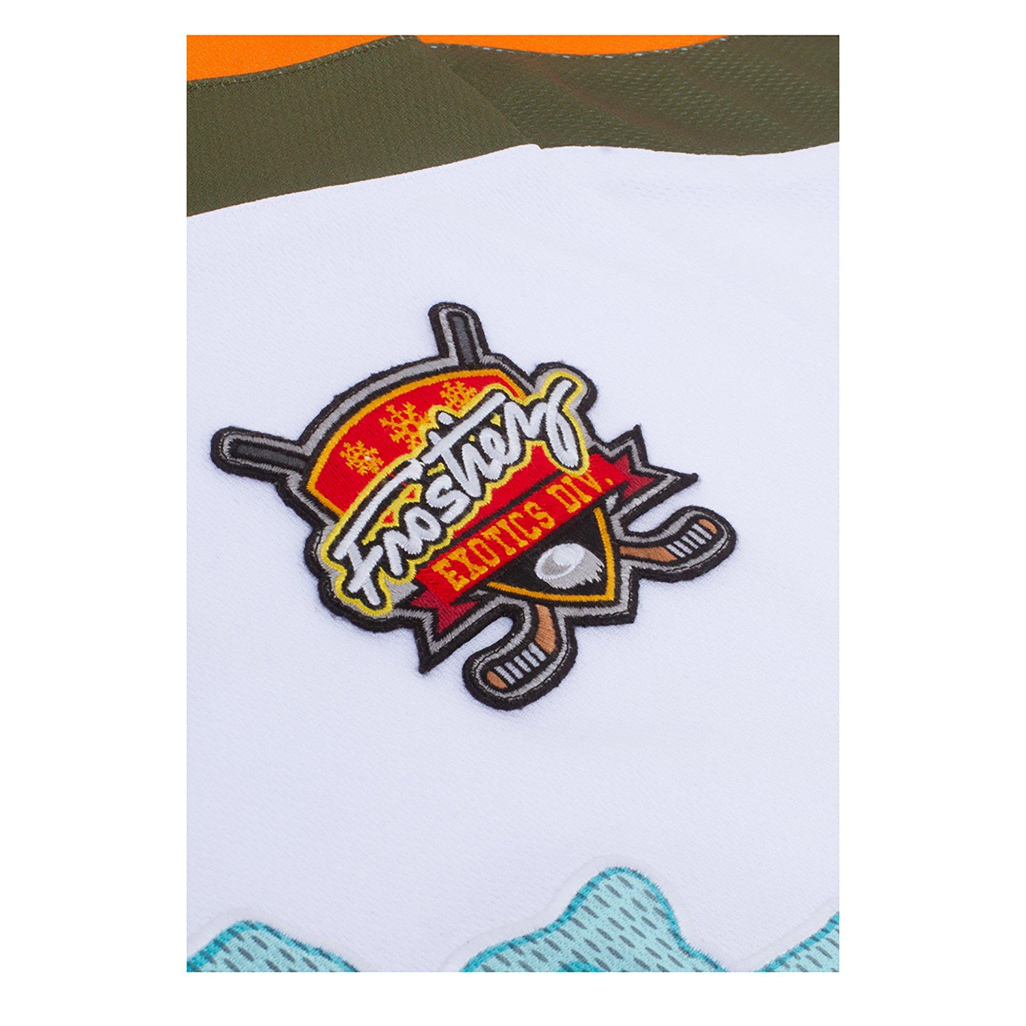 Frostiez Men's Spruce Hockey Jersey - White - WHITE Thumbnail View 3