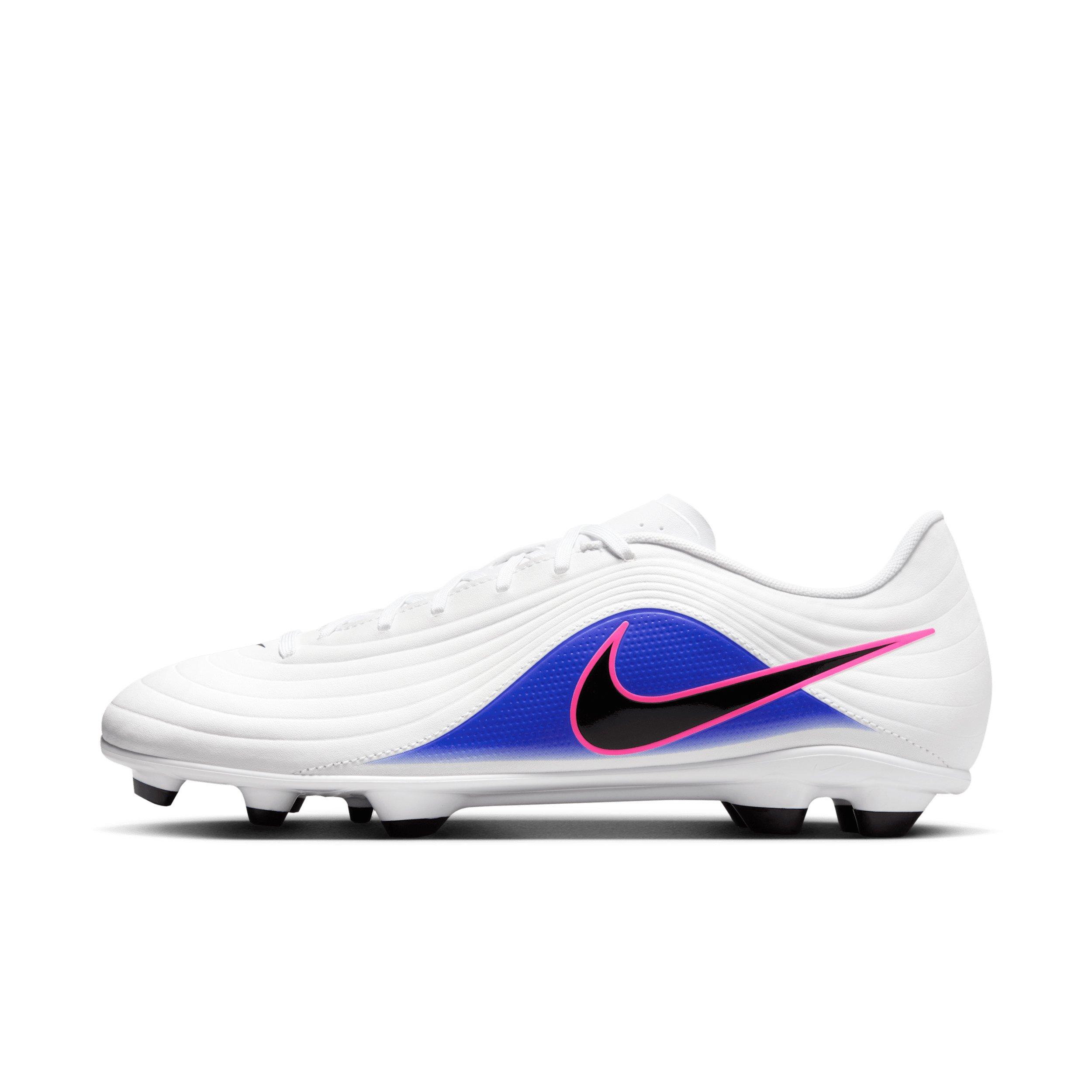 Nike Tiempo Maestro Club MG "White/Racer Blue/Pink Blast/Black" Men's Soccer Cleat - WHITE/BLUE/PINK/BLACK Thumbnail View 2