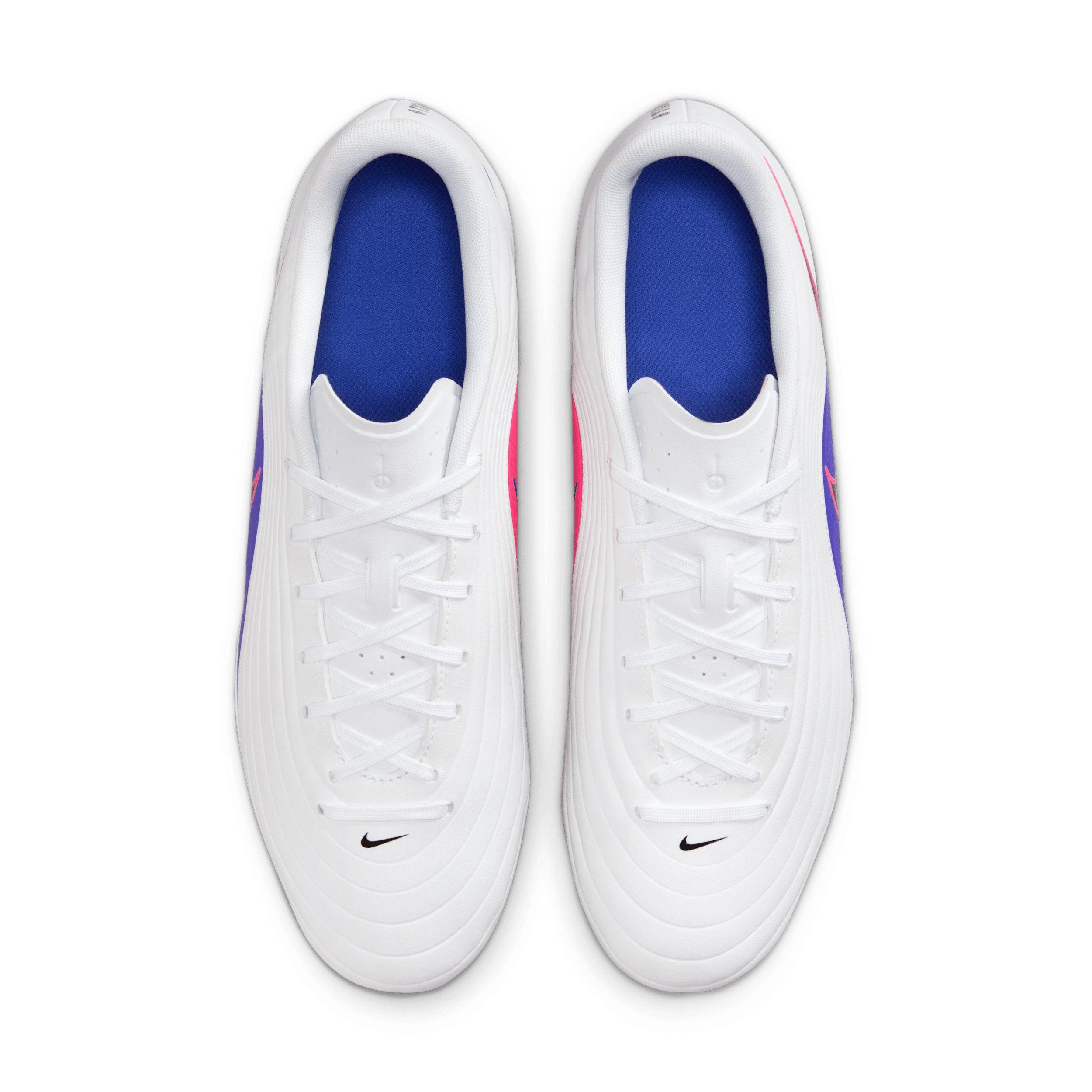 Nike Tiempo Maestro Club MG "White/Racer Blue/Pink Blast/Black" Men's Soccer Cleat - WHITE/BLUE/PINK/BLACK Thumbnail View 4