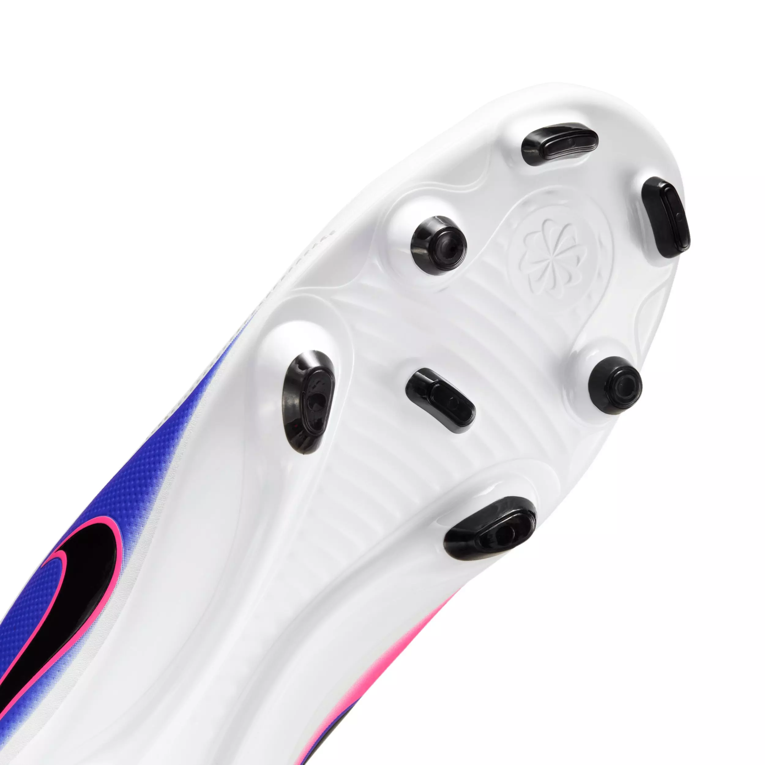 Nike Tiempo Maestro Club MG "White/Racer Blue/Pink Blast/Black" Men's Soccer Cleat - WHITE/BLUE/PINK/BLACK