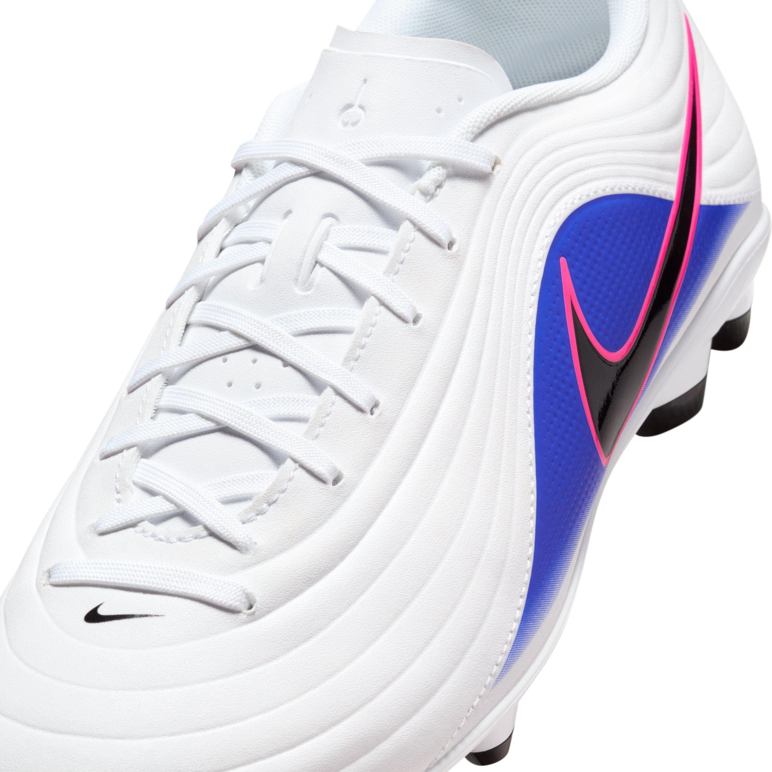Nike Tiempo Maestro Club MG "White/Racer Blue/Pink Blast/Black" Men's Soccer Cleat - WHITE/BLUE/PINK/BLACK Thumbnail View 8