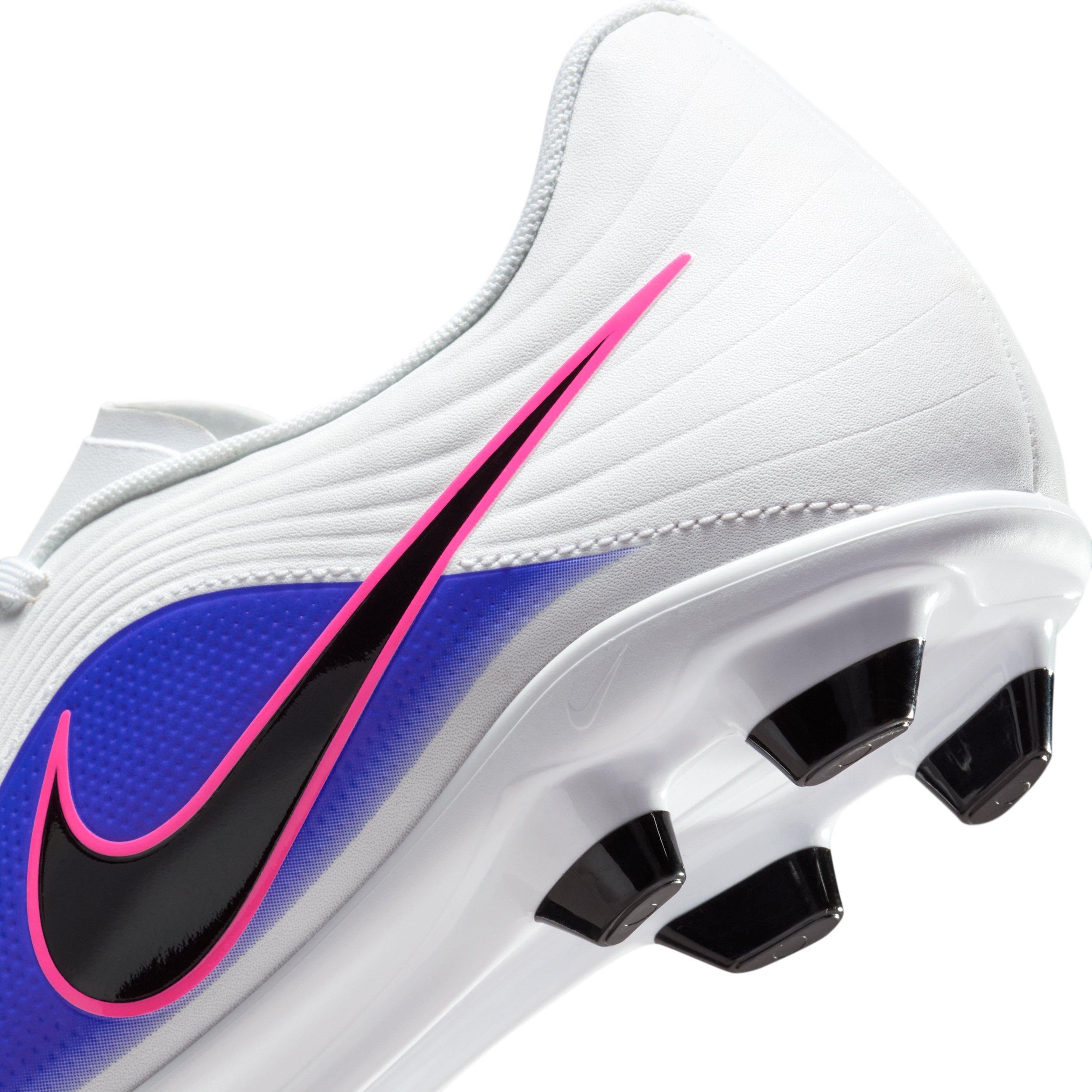 Nike Tiempo Maestro Club MG "White/Racer Blue/Pink Blast/Black" Men's Soccer Cleat - WHITE/BLUE/PINK/BLACK Thumbnail View 9