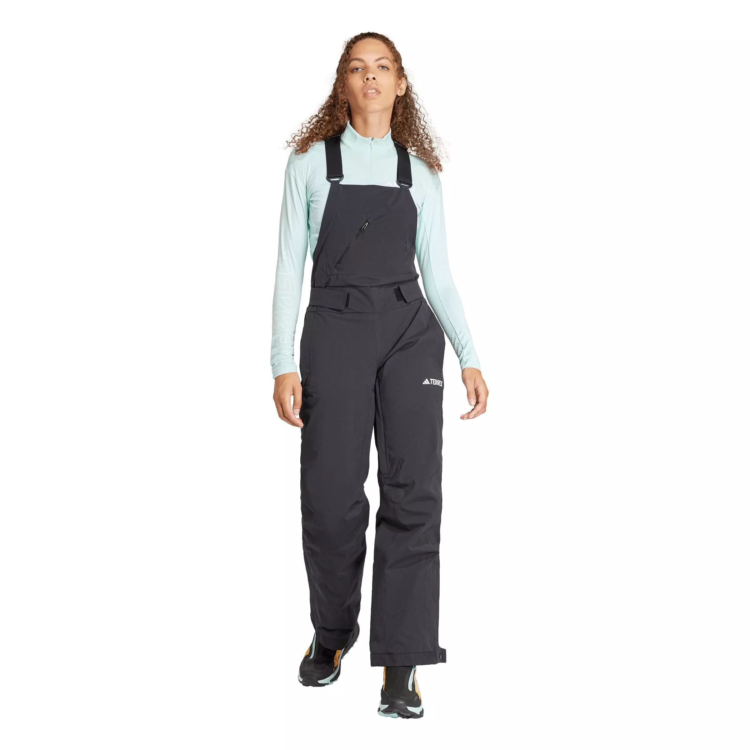 adidas Women's Xperior 2-Layer Insulated Bib Pants - Black - BLACK