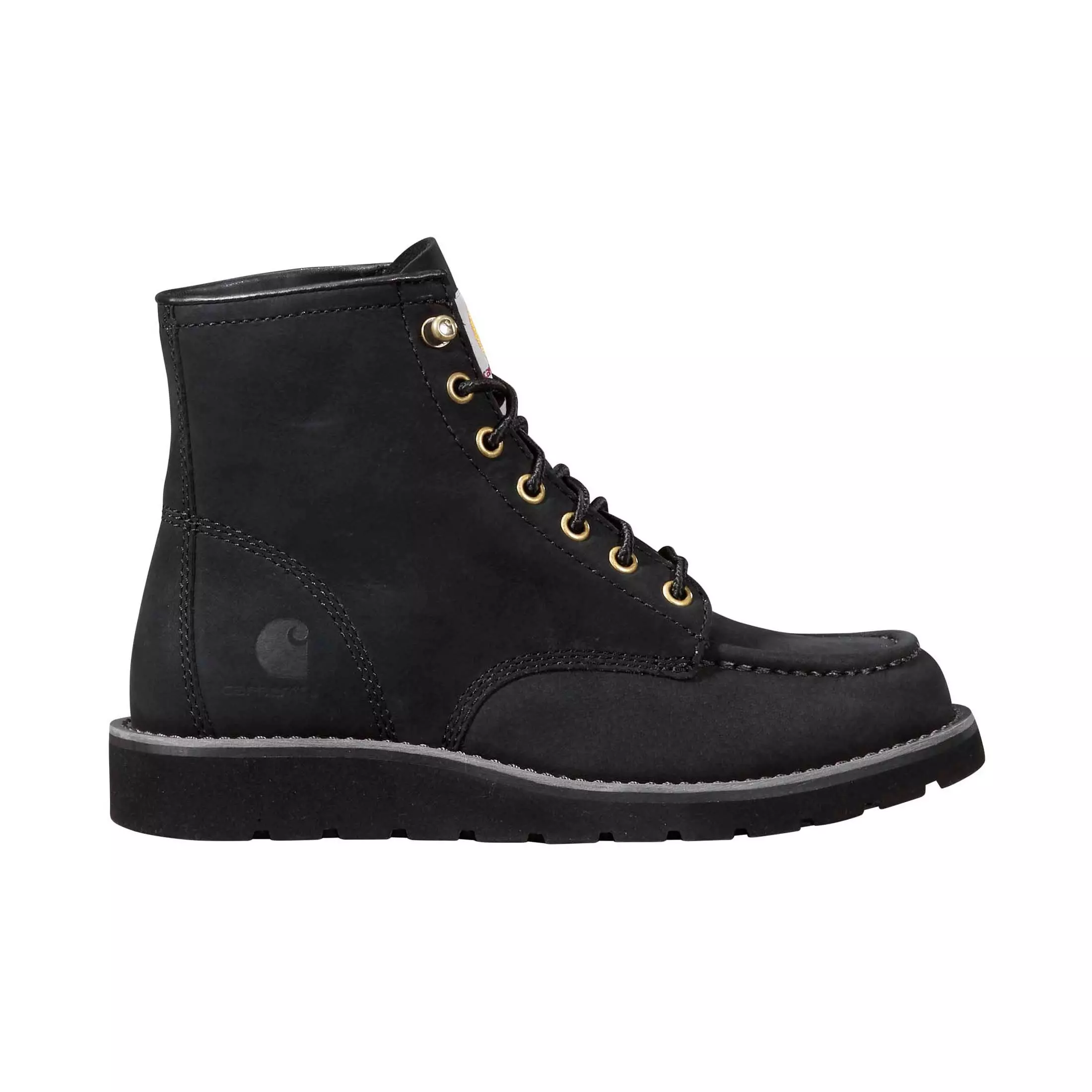 Carhartt 6" Moc Toe Wedge Boot Soft Toe "Black" Women's Boot - BLACK