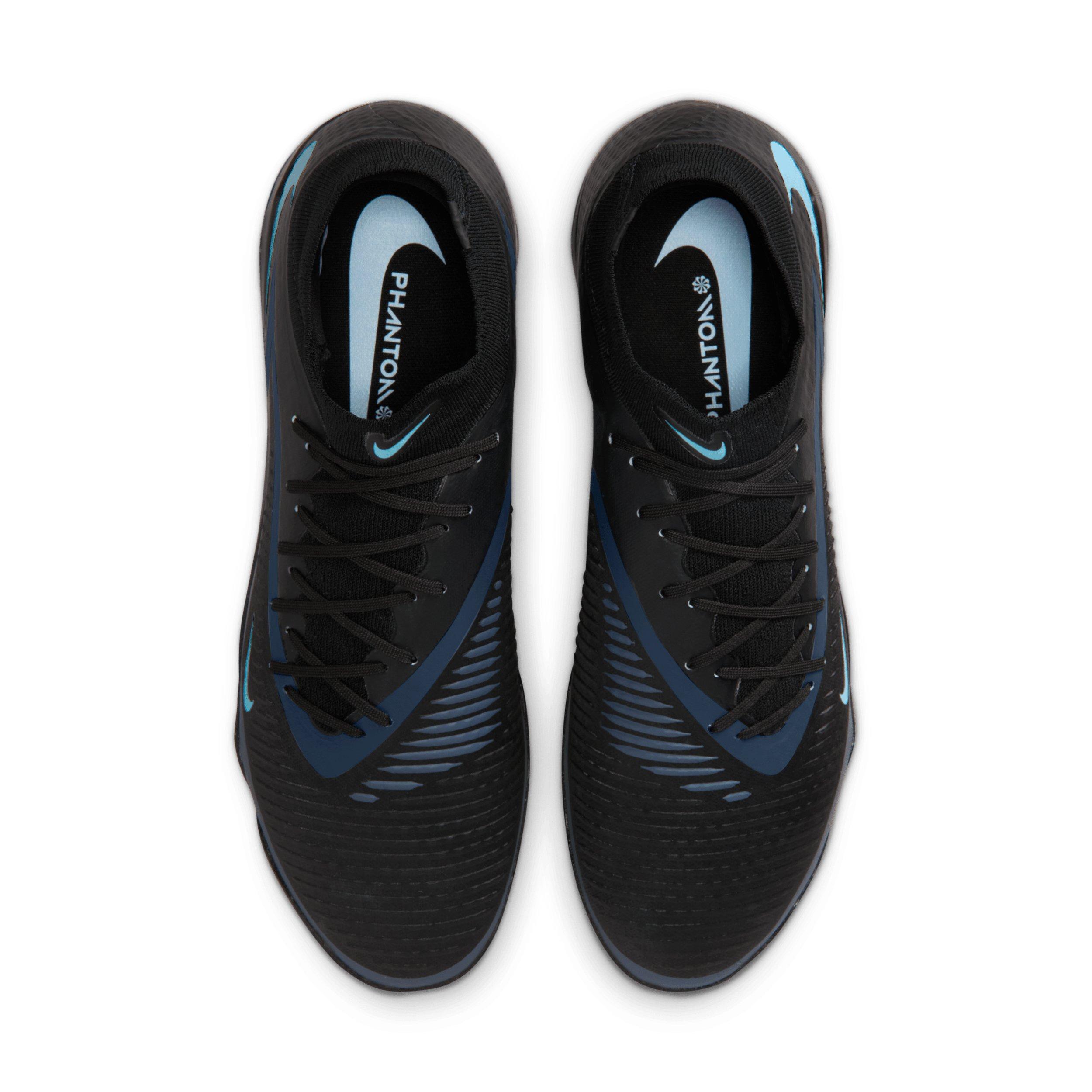 Nike Phantom 6 High Academy Turf "Black/Black" Men's Soccer Shoe - BLACK/BLACK Thumbnail View 4