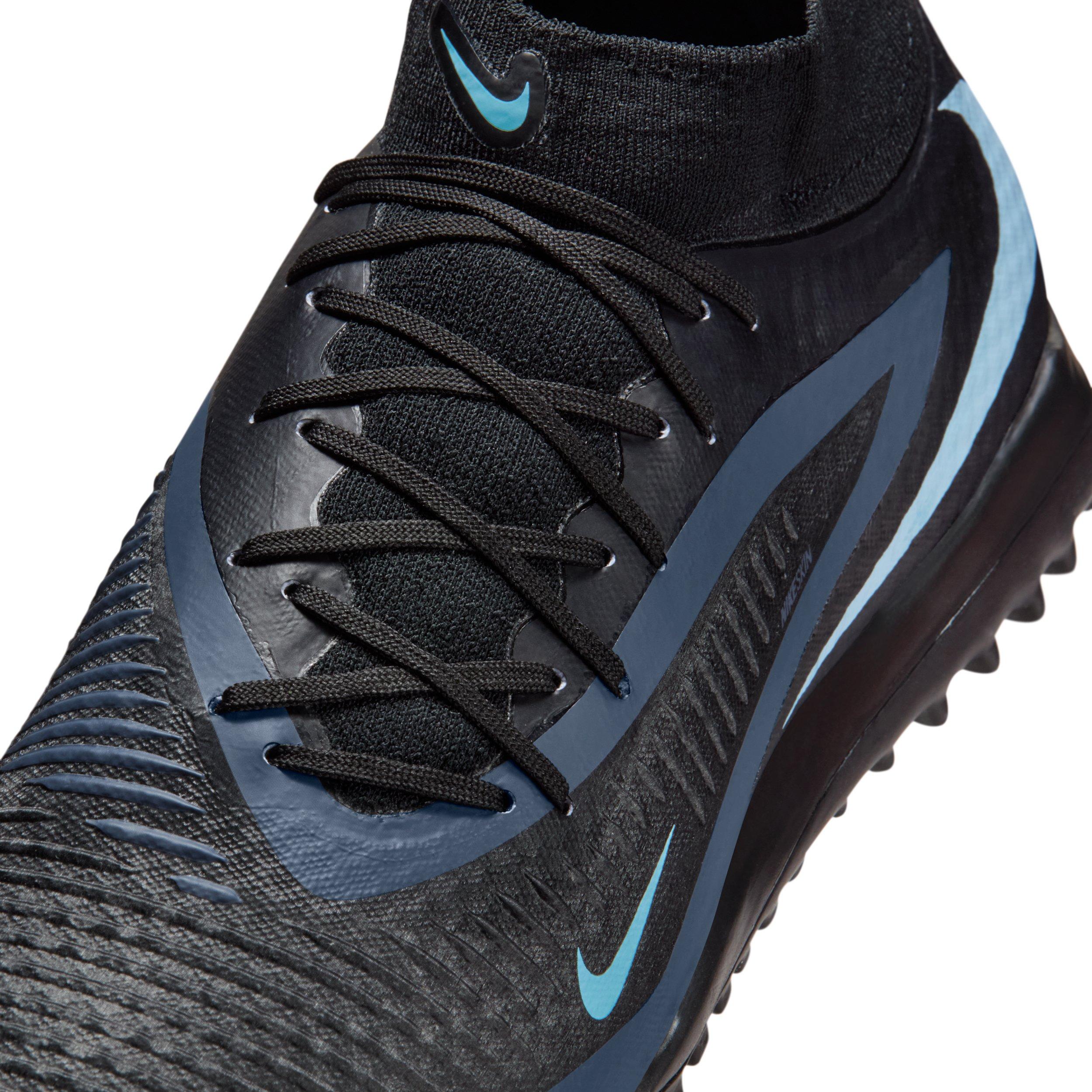 Nike Phantom 6 High Academy Turf "Black/Black" Men's Soccer Shoe - BLACK/BLACK Thumbnail View 8