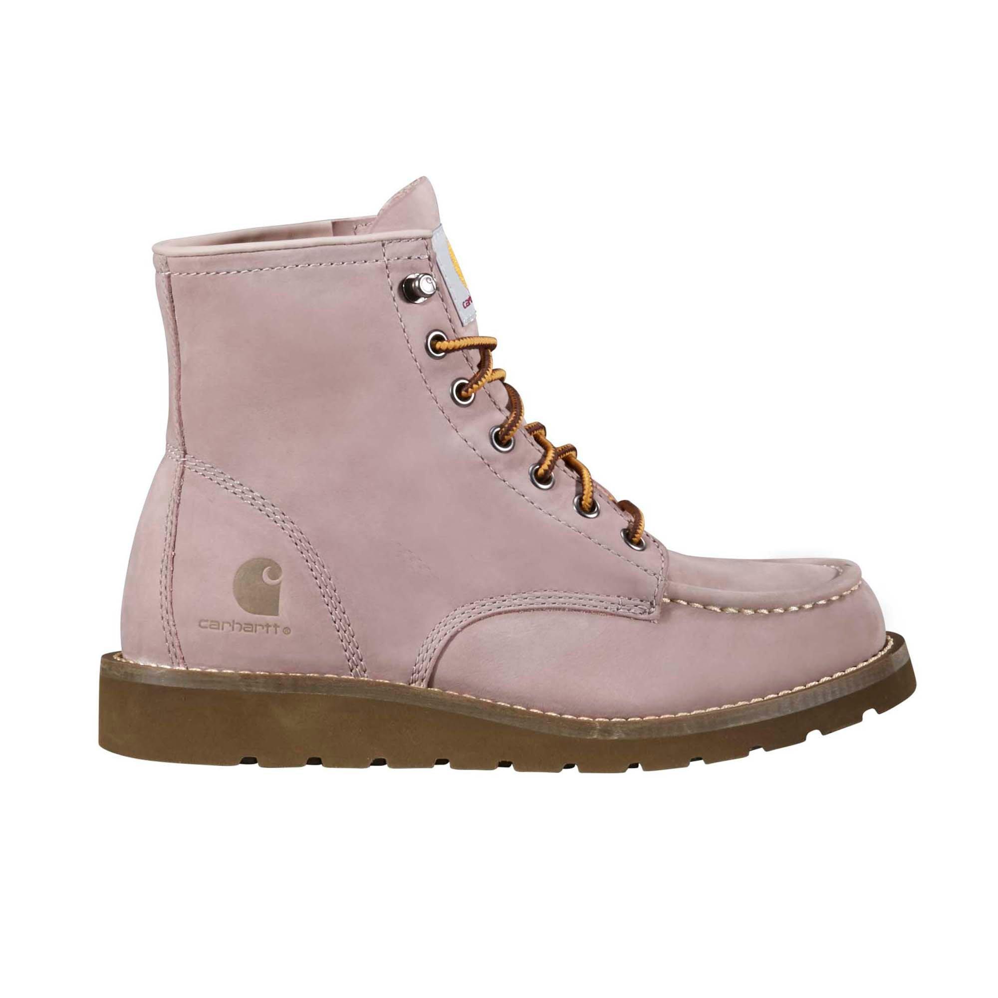 Carhartt 6" Moc Toe Wedge Boot Soft Toe "Light Purple" Women's Boot - LIGHT PURPLE Thumbnail View 1