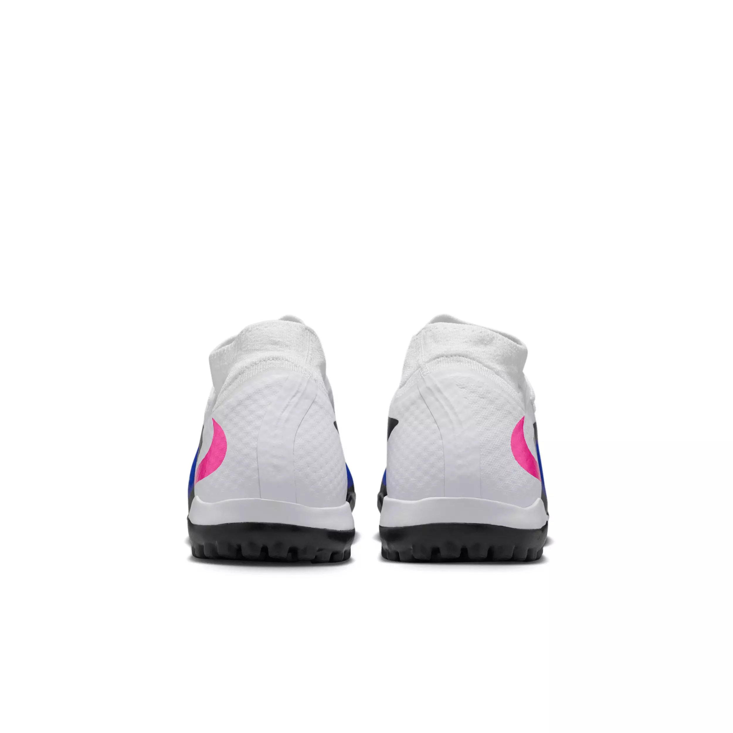 Nike Phantom 6 High Academy Turf "Racer Blue/White/Pink Blast" Men's Soccer Shoe - BLUE/WHITE/PINK