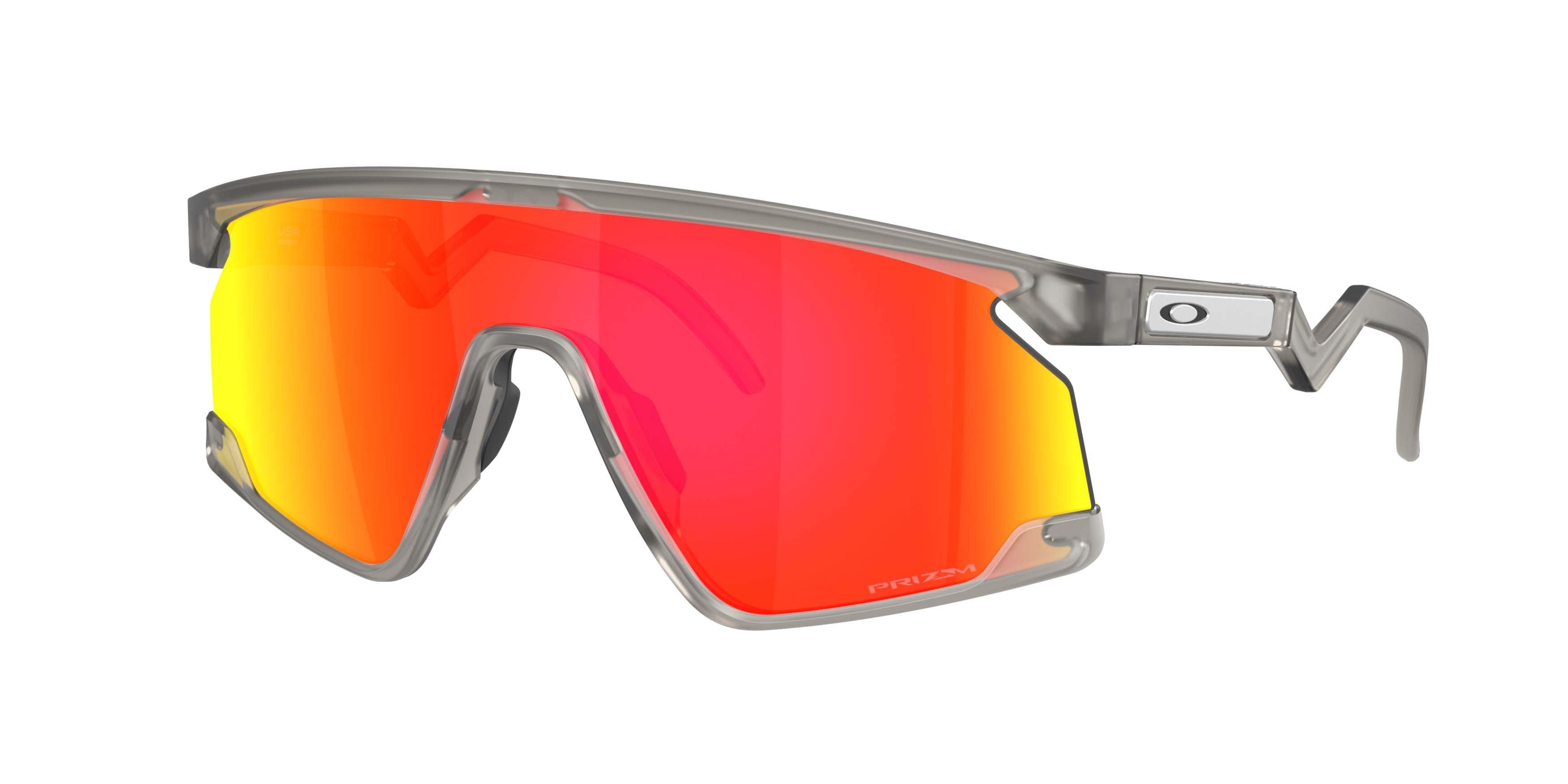 Oakley BXTR Prizm Ruby Sunglasses - Matte Grey Ink - GREY/RED