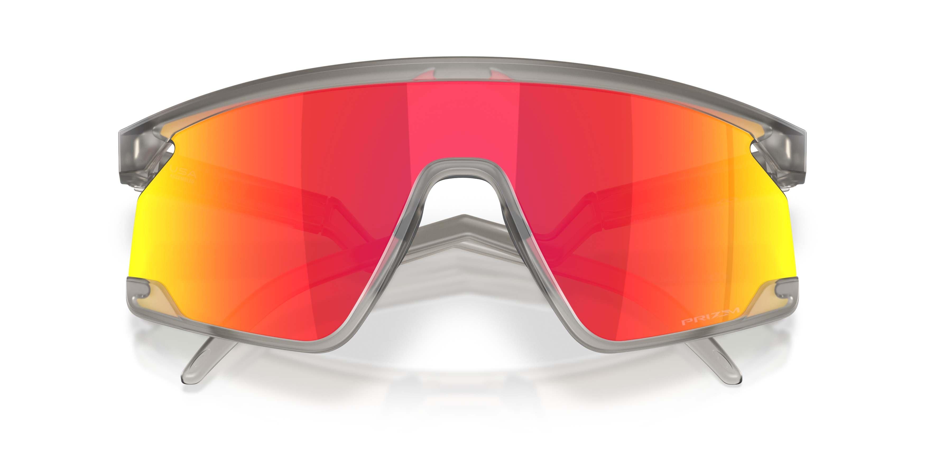 Oakley BXTR Prizm Ruby Sunglasses - Matte Grey Ink - GREY/RED