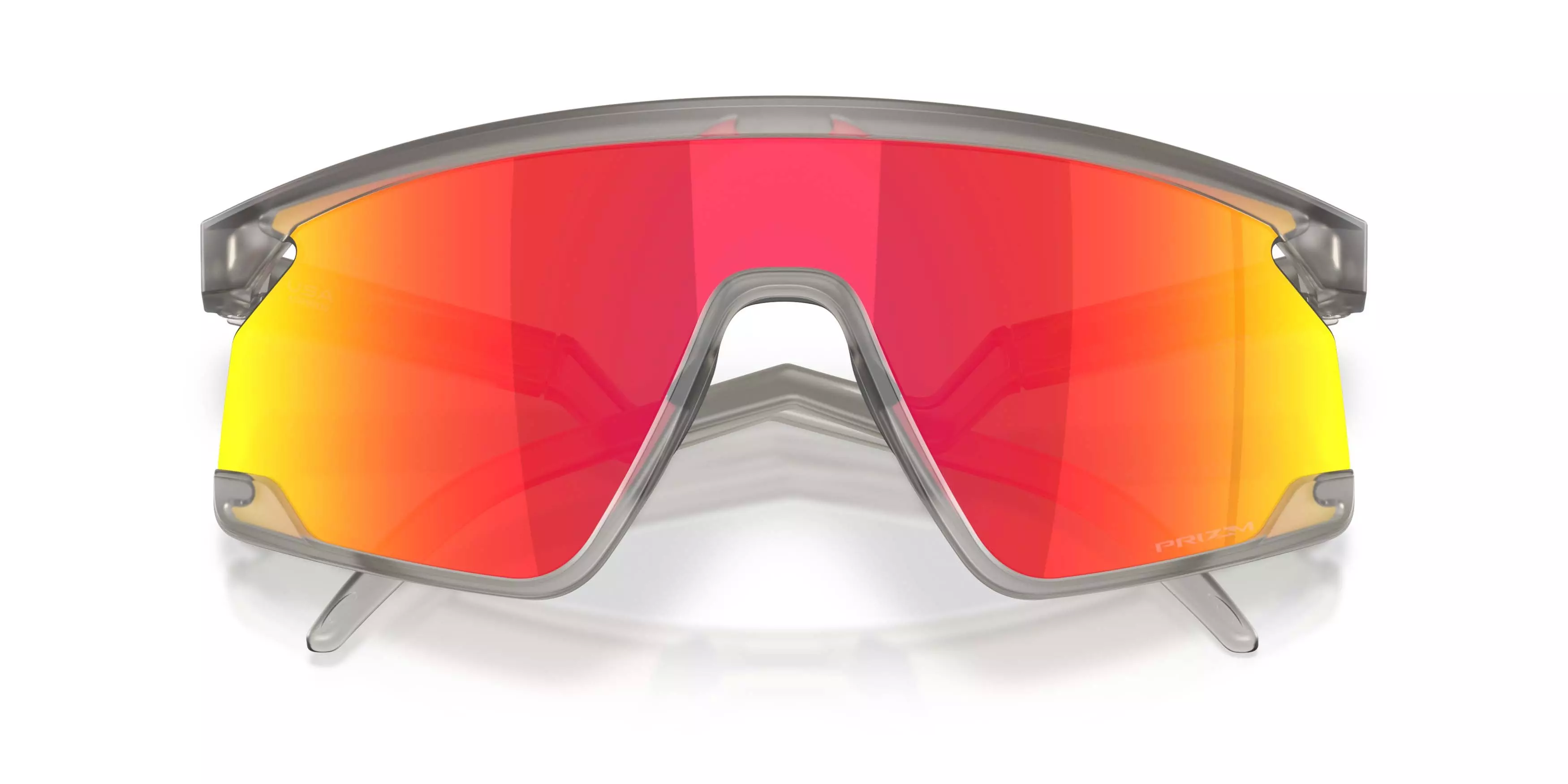 Oakley BXTR Prizm Ruby Sunglasses - Matte Grey Ink - GREY/RED