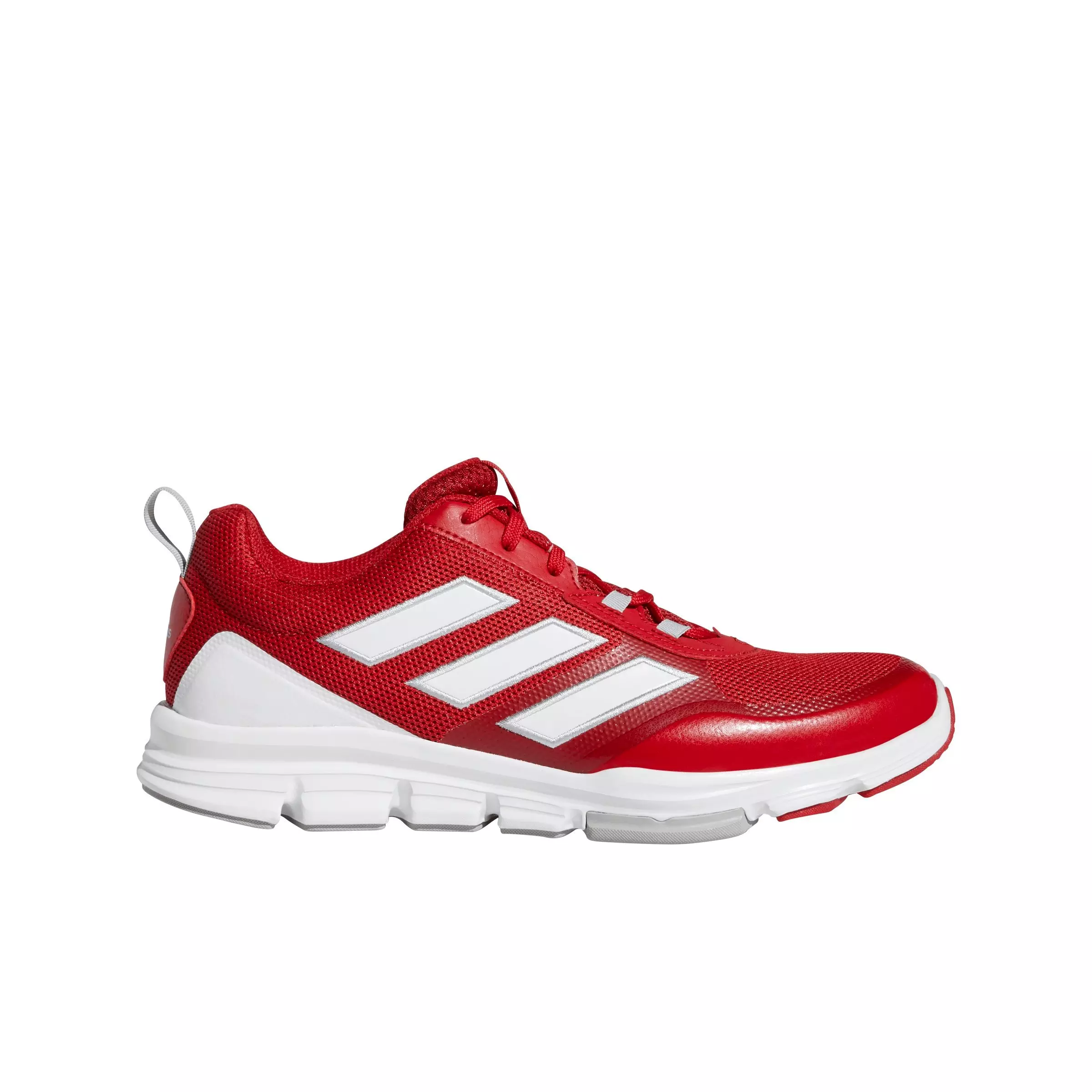 adidas Speed Trainer 5 "Team Power Red/Ftwr White/Silver Metallic" Men's Baseball Shoe - RED/WHITE/SILVER