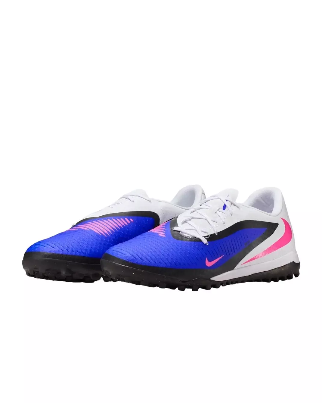 Nike Phantom 6 Low Academy Turf "Racer Blue/White/Pink Blast" Men's Soccer Shoe - BLUE/WHITE/PINK