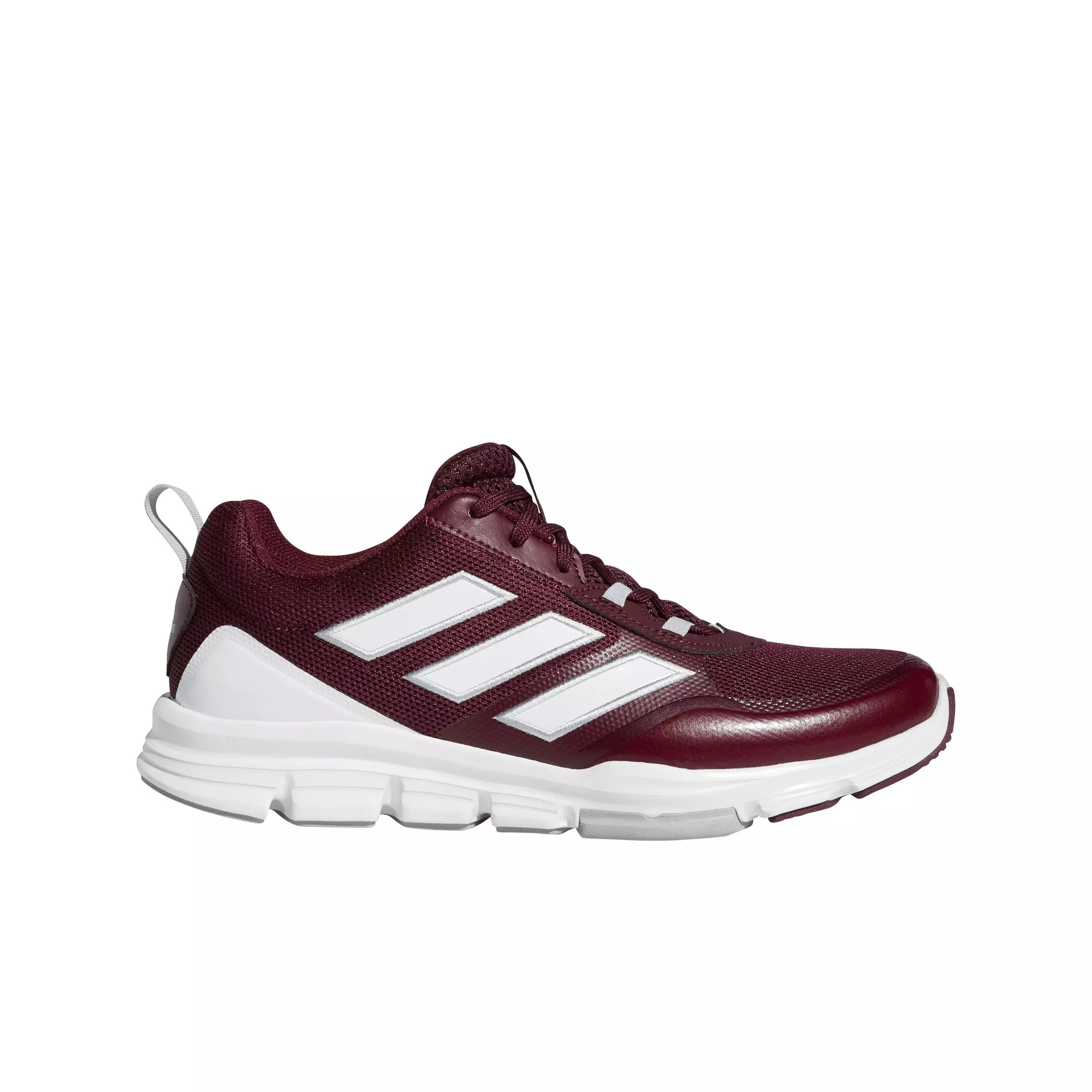 adidas Speed Trainer 5 "Team Maroon/Ftwr White/Silver Metallic" Men's Baseball Shoe - MAROON/WHITE/SILVER