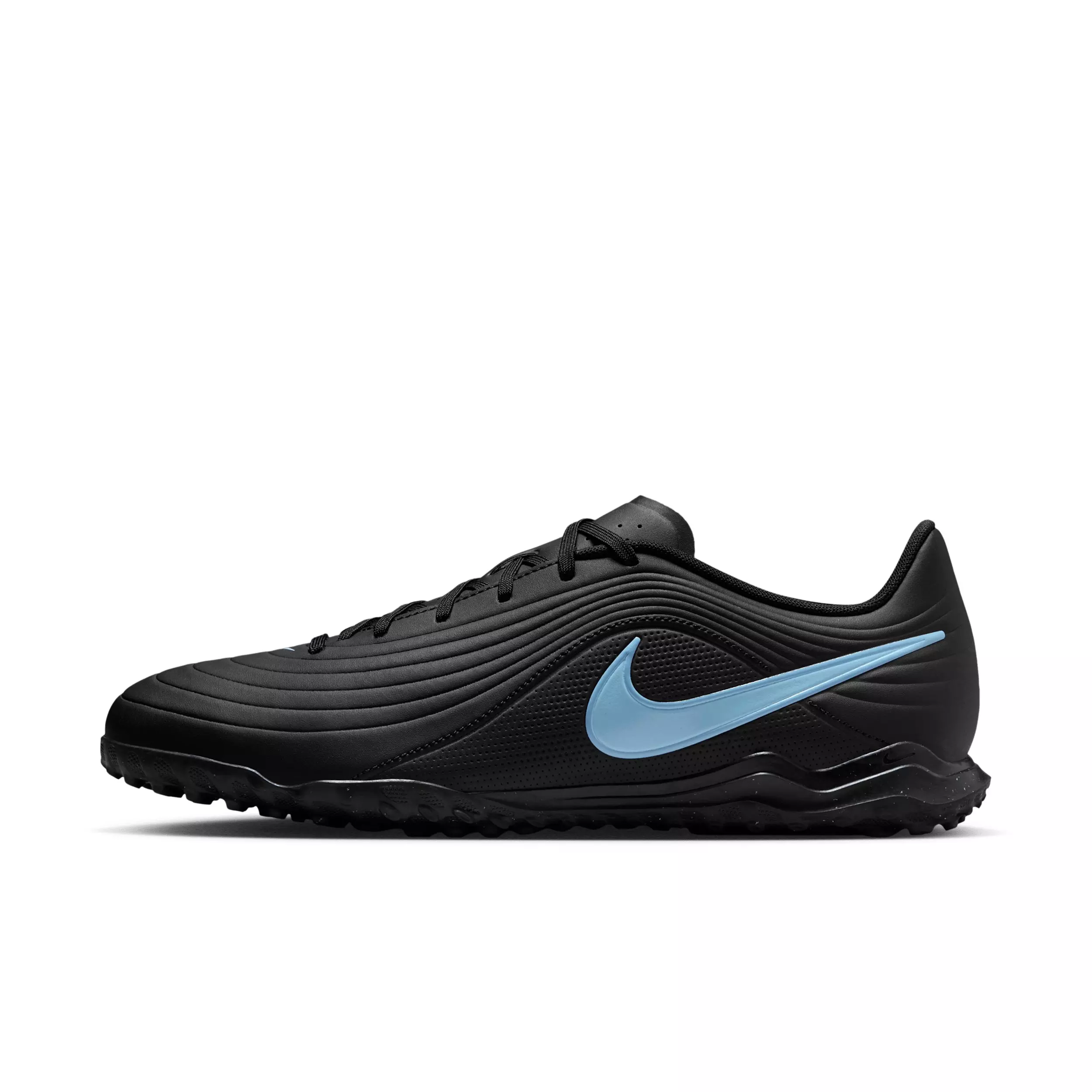 Nike Tiempo Maestro Club Turf "Black/Ice Blue" Men's Soccer Shoe - BLACK/BLUE